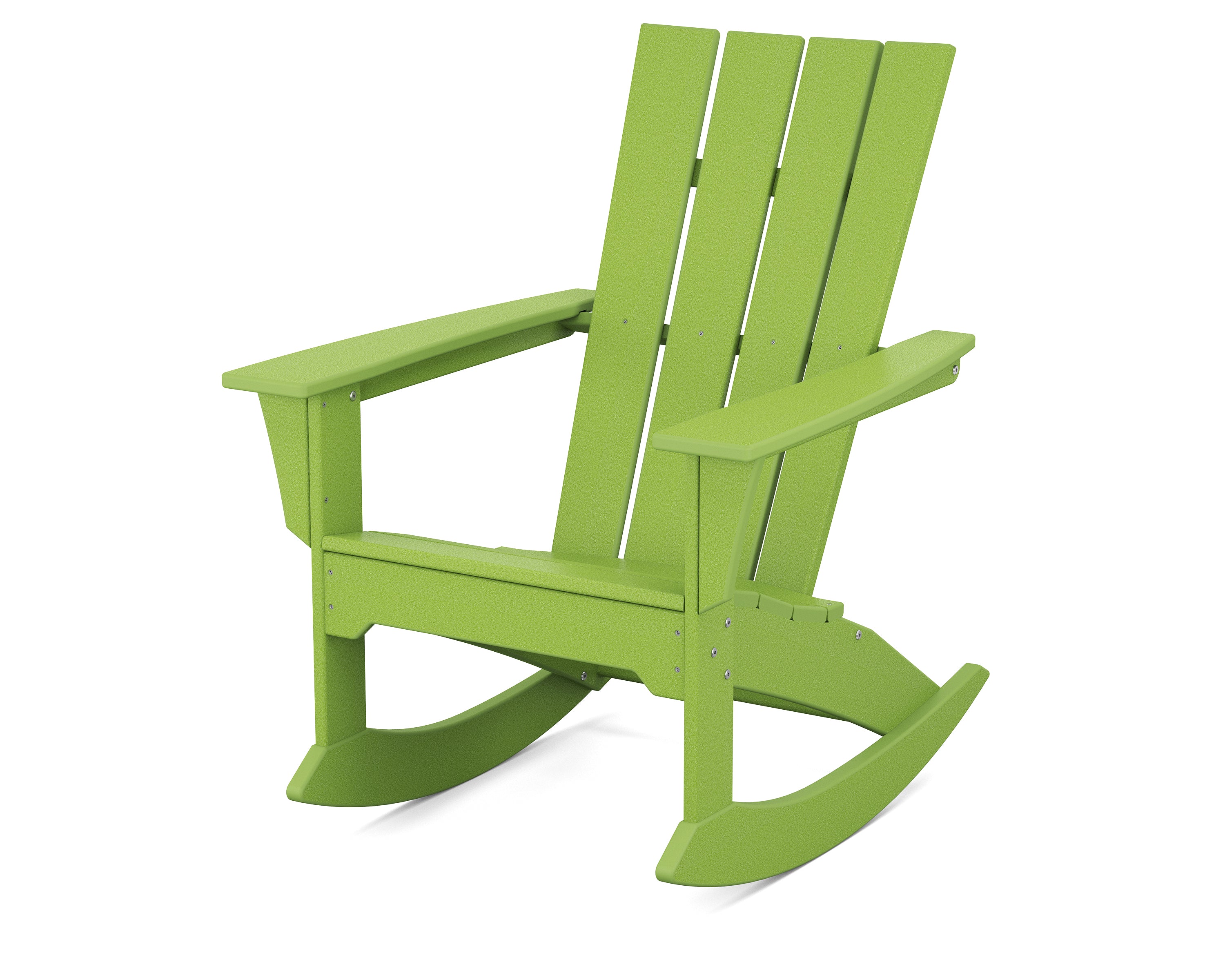 POLYWOOD Quattro Adirondack Rocking Chair in Lime