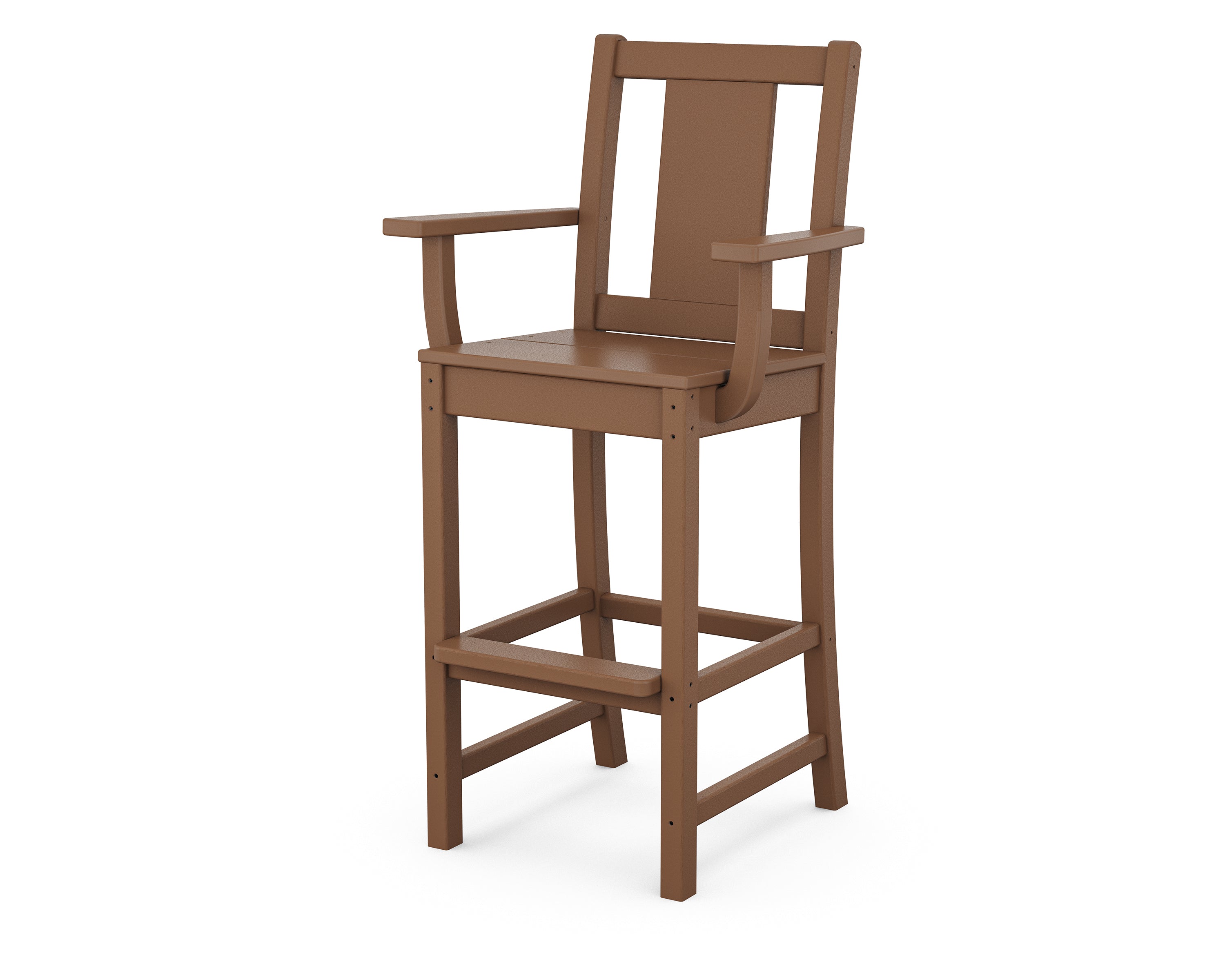 POLYWOOD Prairie Bar Arm Chair in Teak