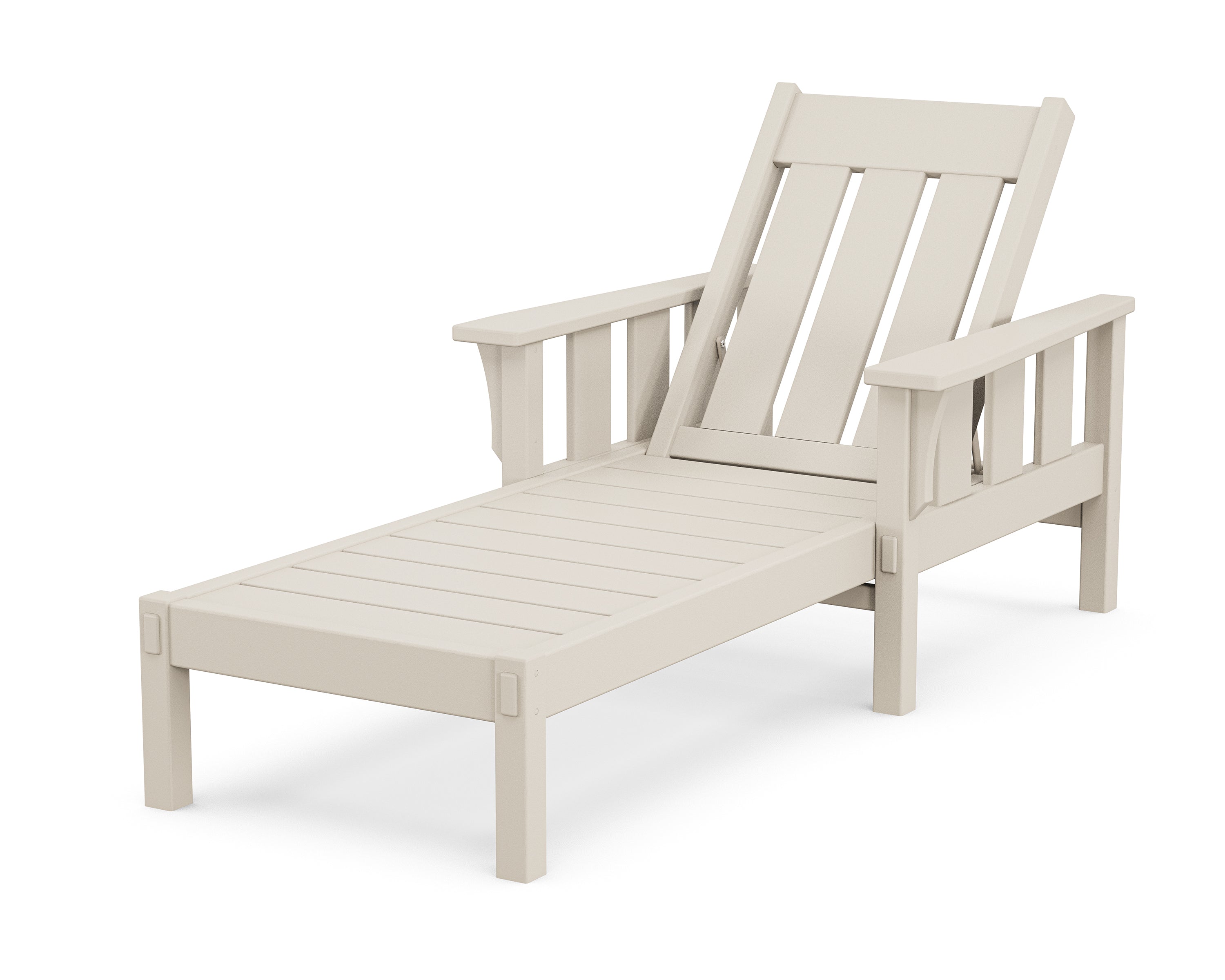 Martha Stewart by POLYWOOD Acadia Chaise Lounge in Sand