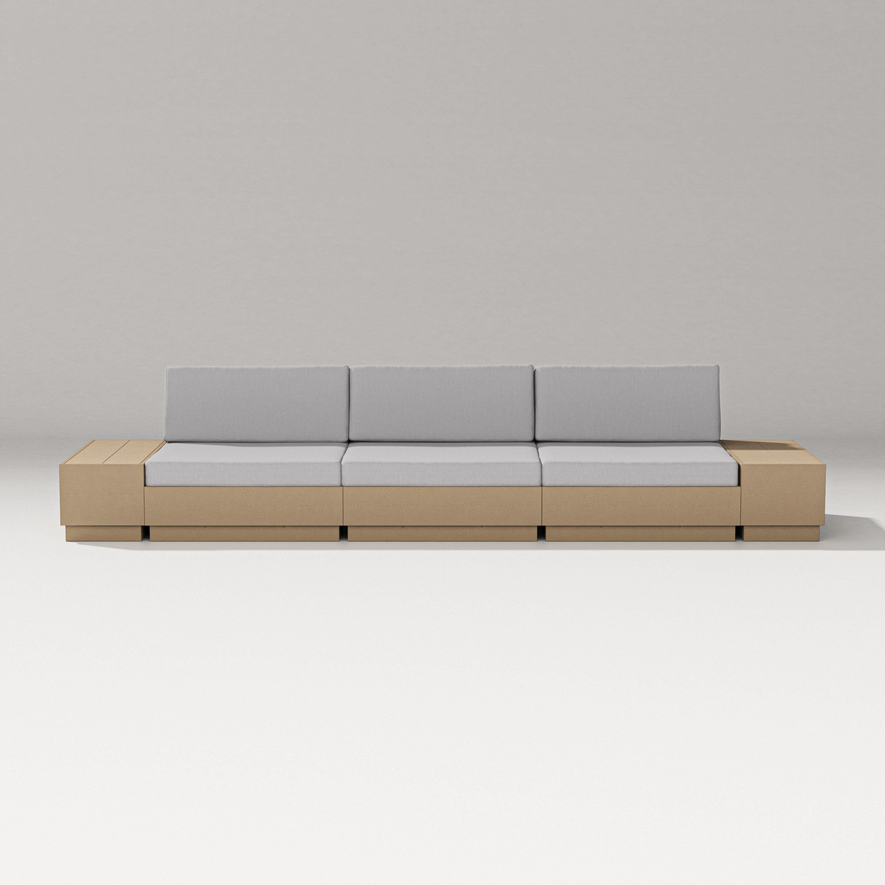 PW Designer Series Elevate Straight Sectional in Vintage Sahara / Granite