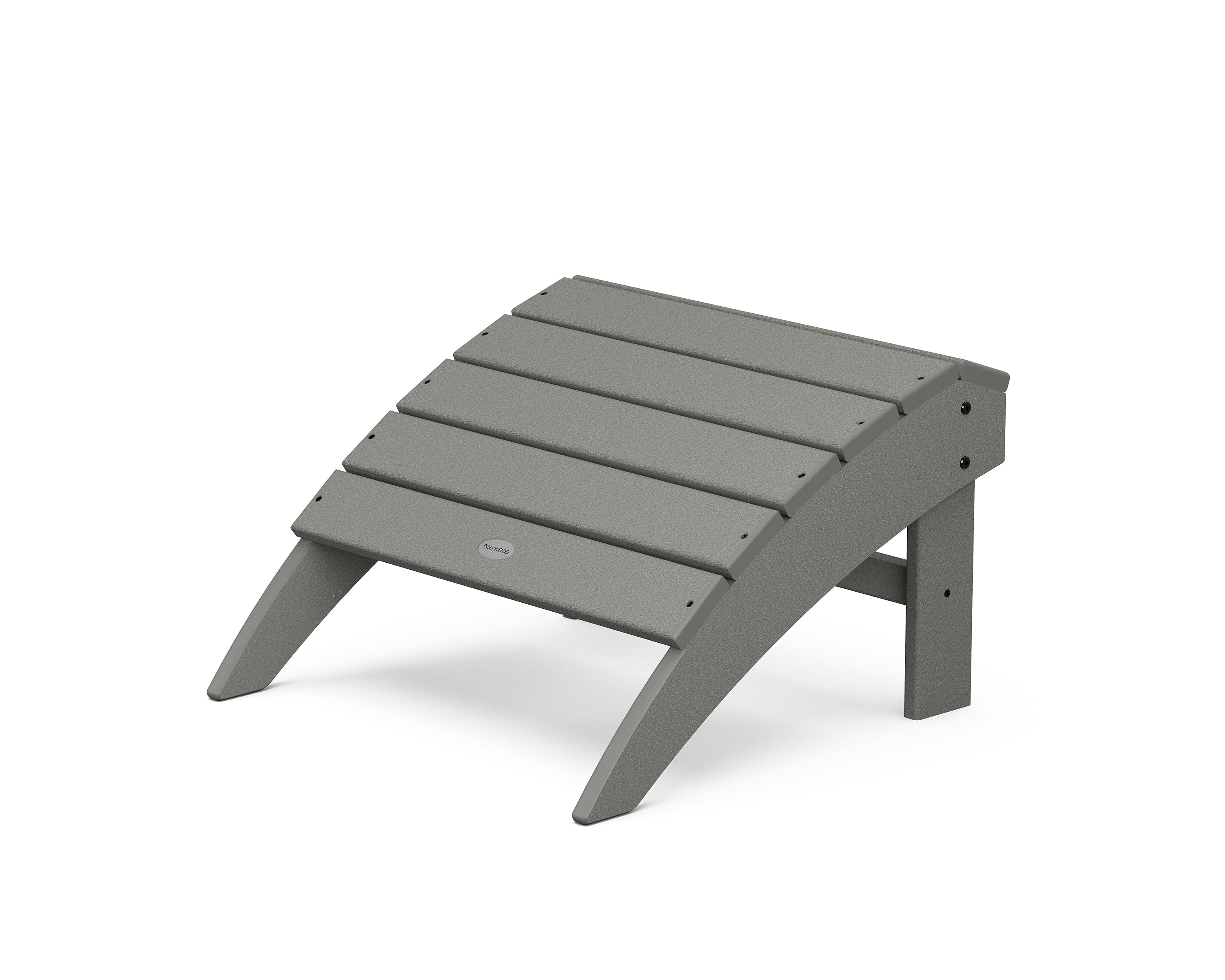 POLYWOOD Vineyard Adirondack Ottoman in Slate Grey