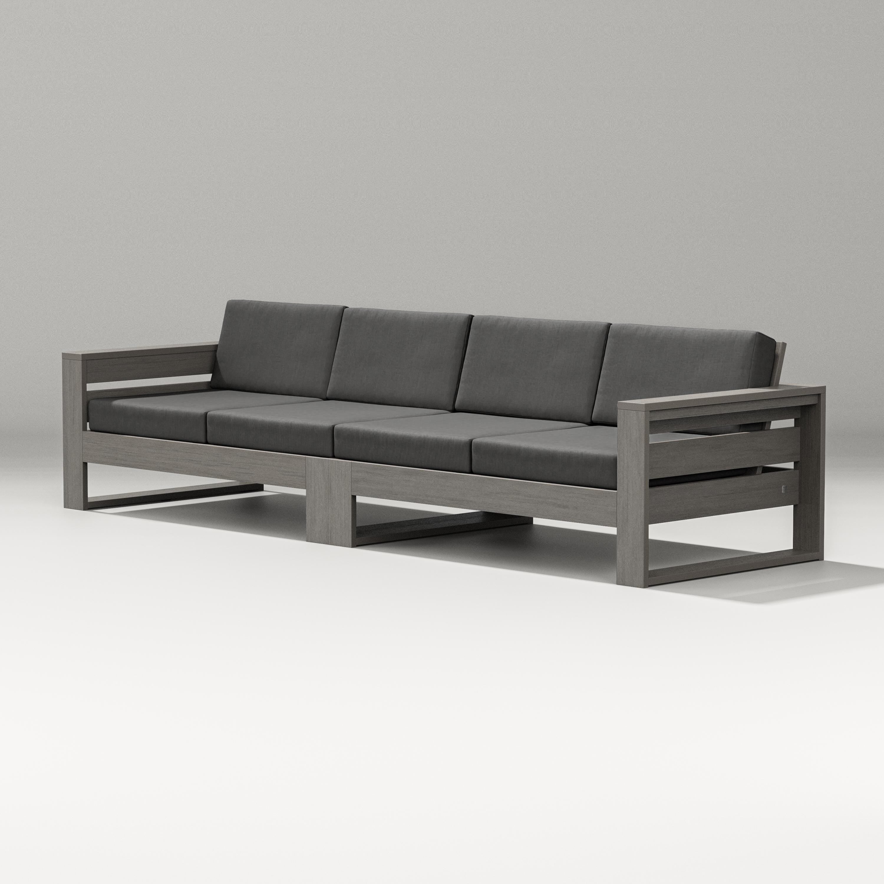 PW Designer Series Latitude Straight Sectional in Driftwood / Spectrum Carbon