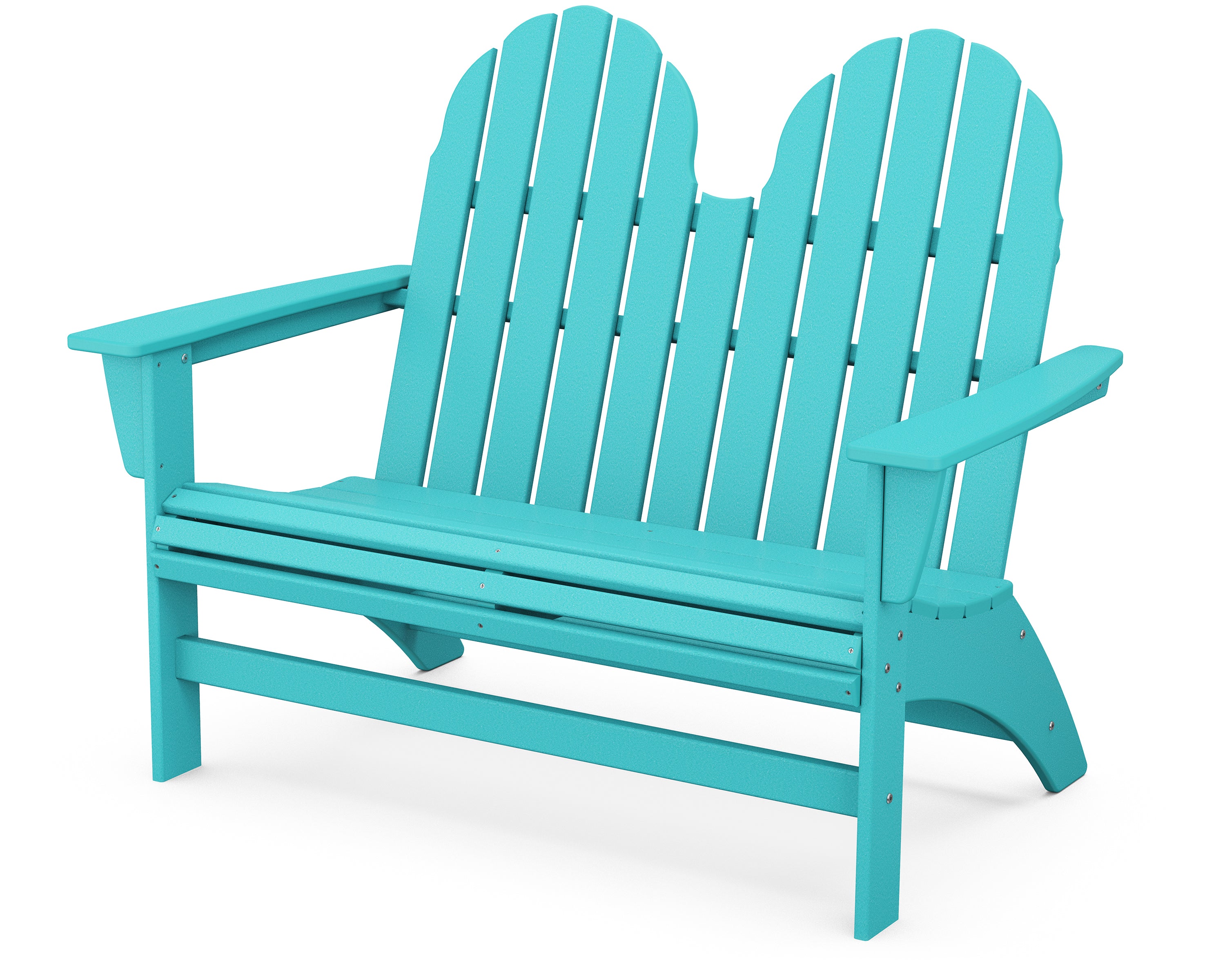 POLYWOOD Vineyard 48" Adirondack Bench in Aruba
