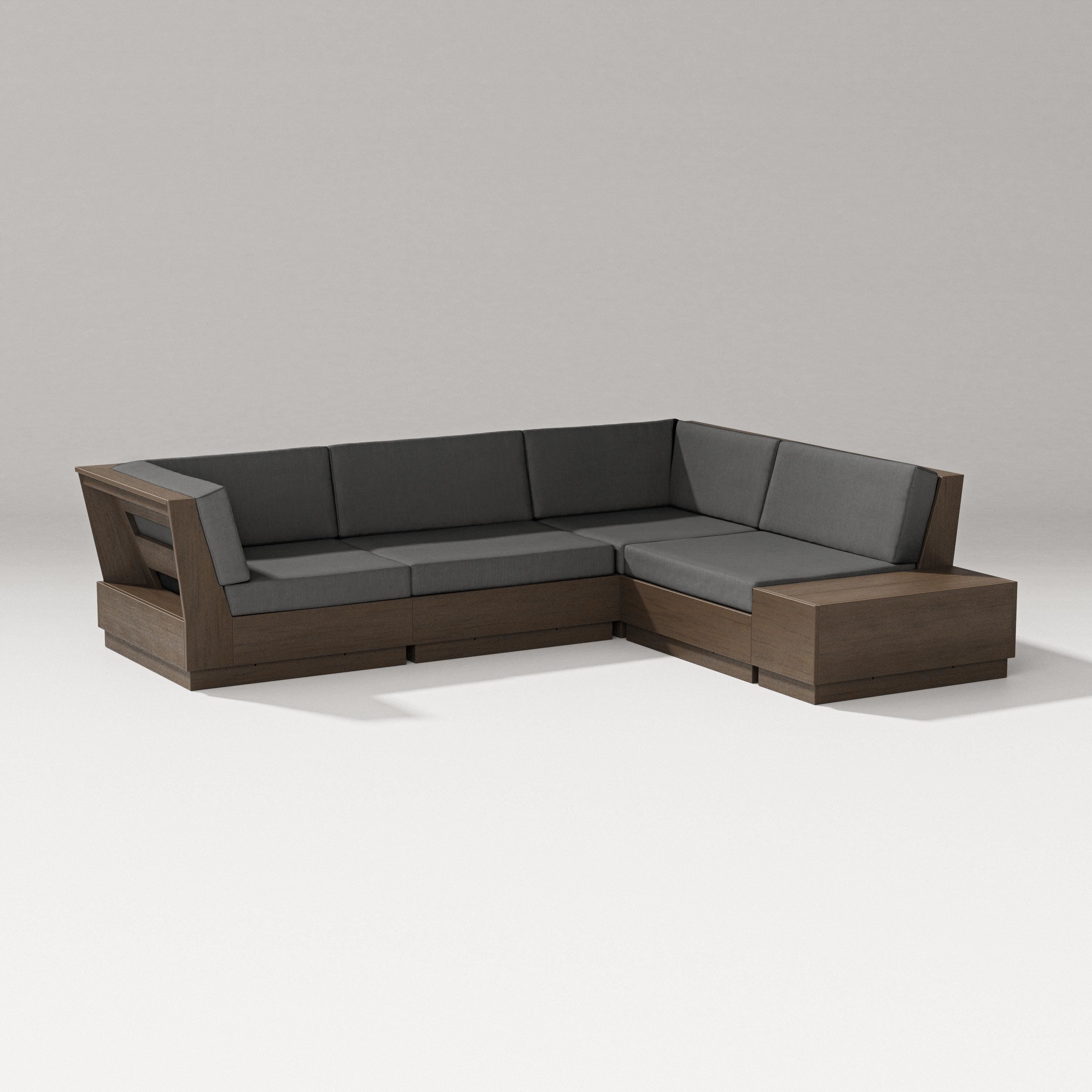 PW Designer Series Elevate Corner Sectional in Kona / Spectrum Carbon