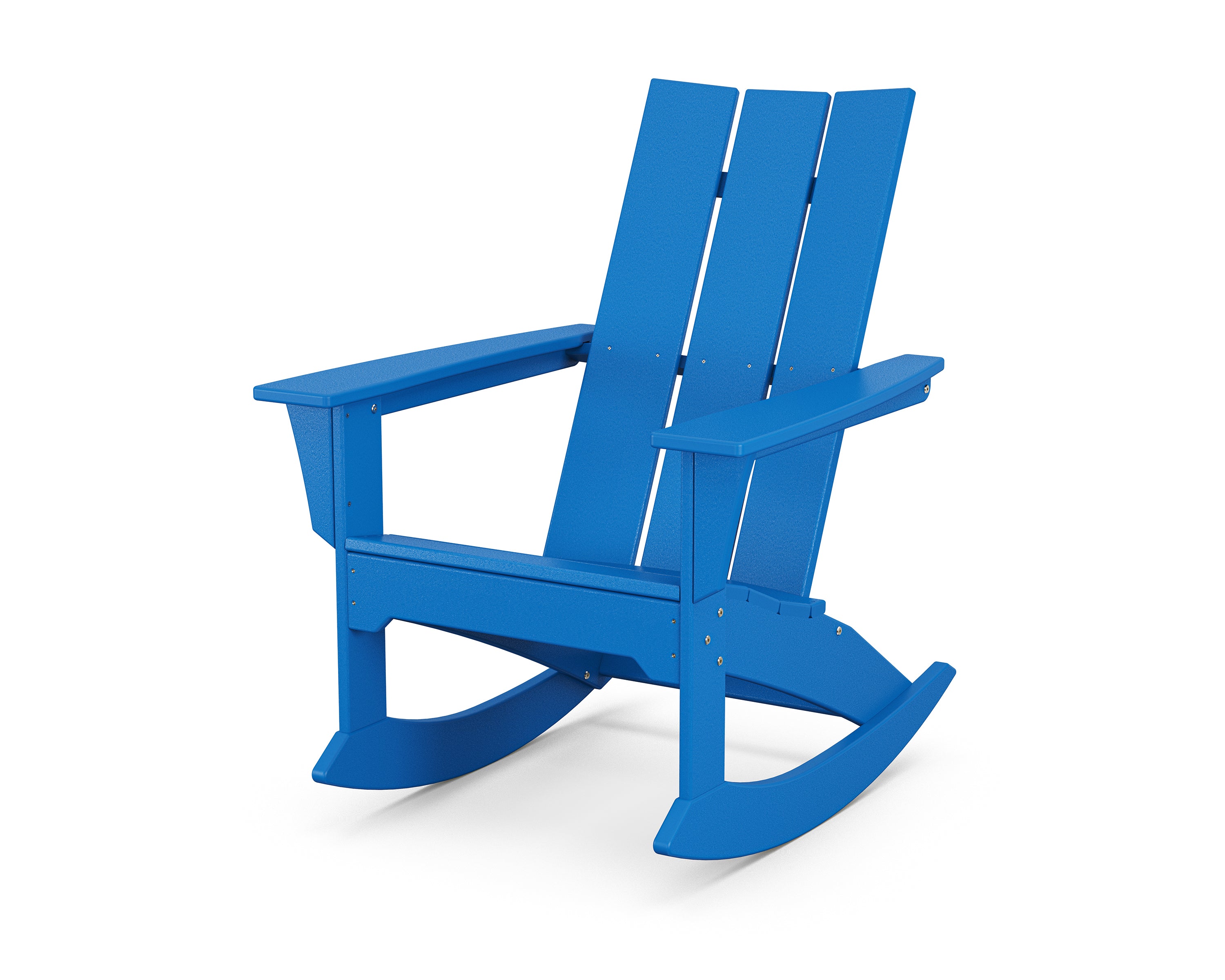 POLYWOOD Modern Adirondack Rocker in Pacific Blue