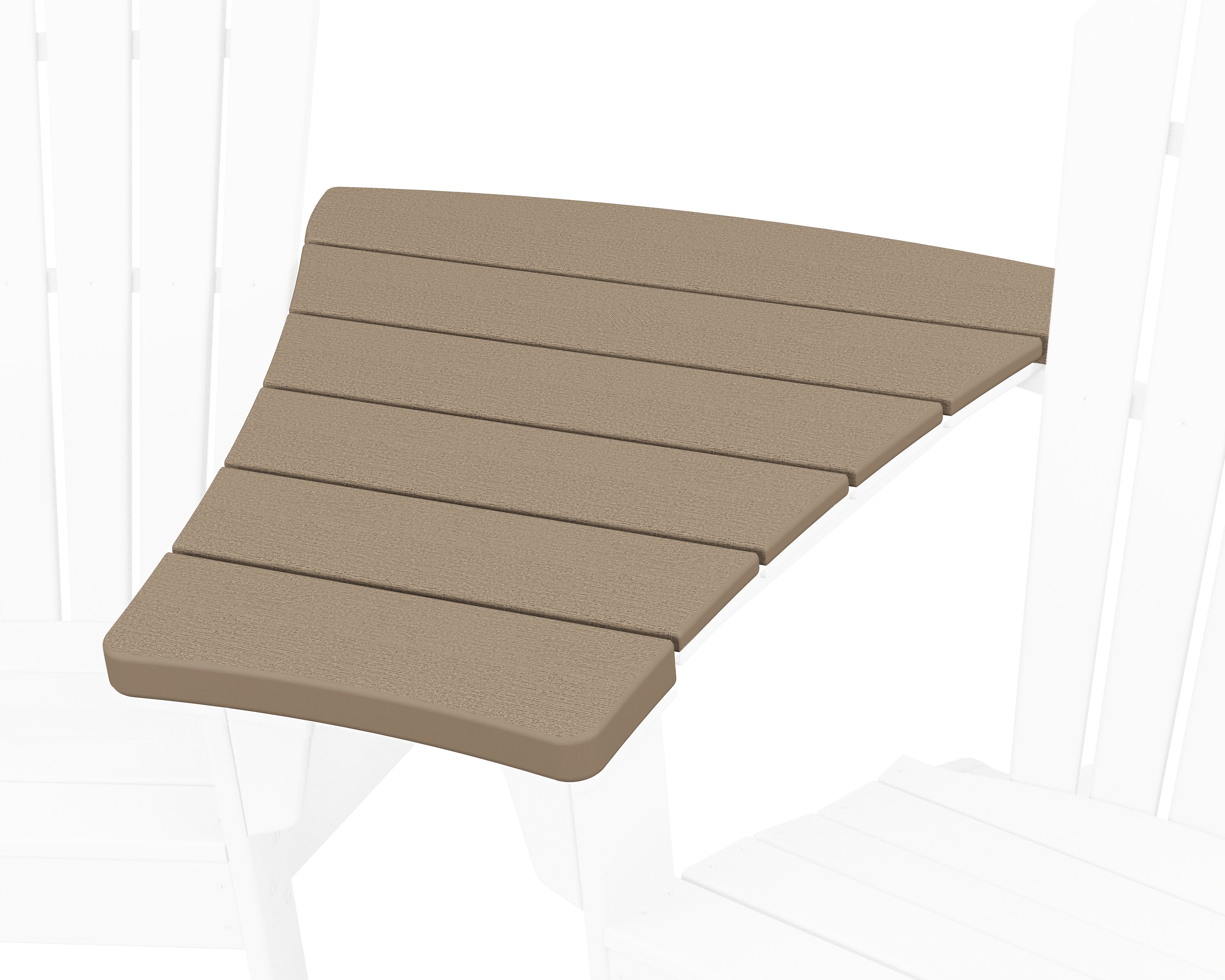 POLYWOOD Angled Adirondack Connecting Table in Vintage Sahara