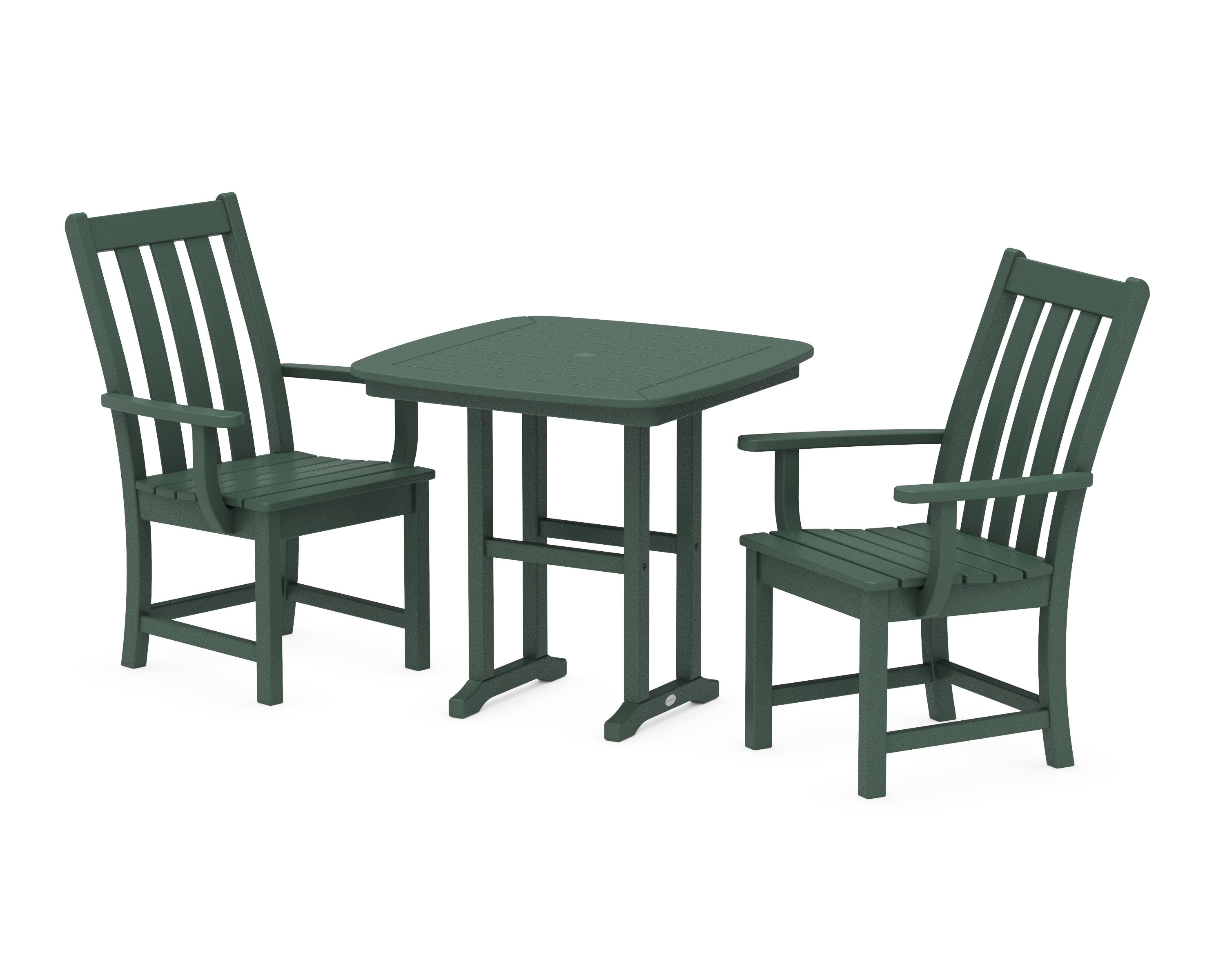 POLYWOOD Vineyard 3-Piece Dining Set in Green