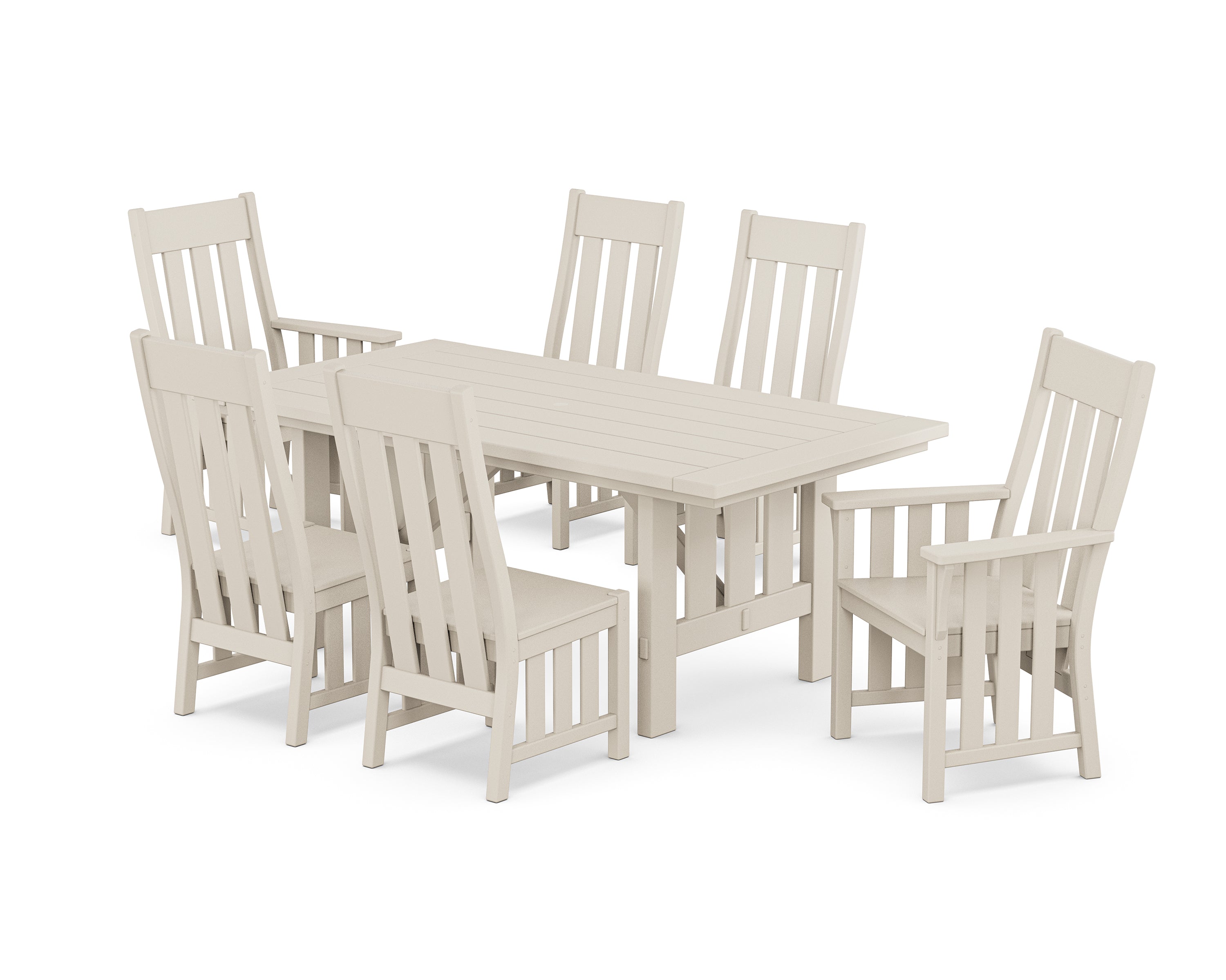 Martha Stewart by POLYWOOD Acadia 7-Piece Dining Set in Sand