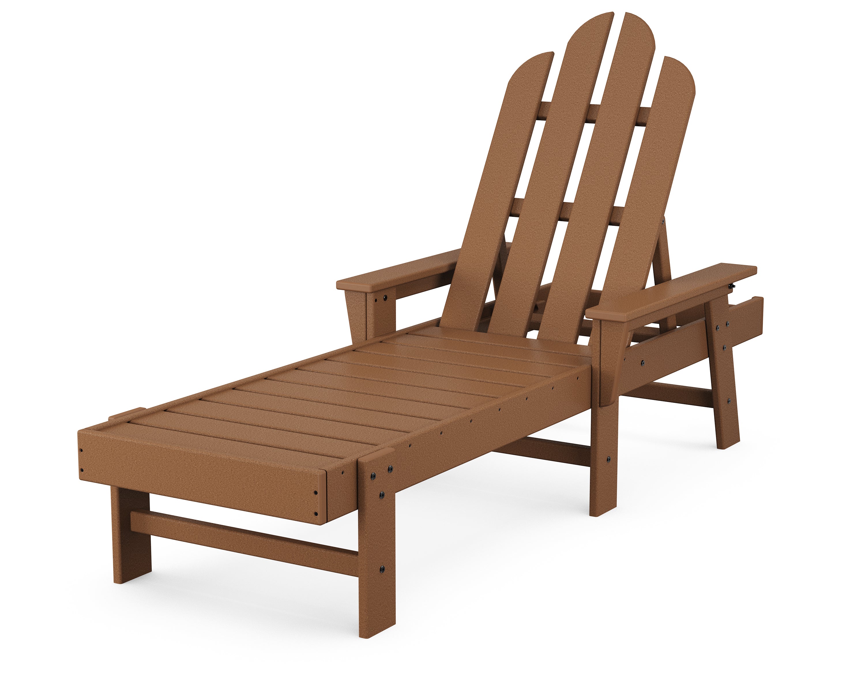 POLYWOOD Long Island Chaise in Teak