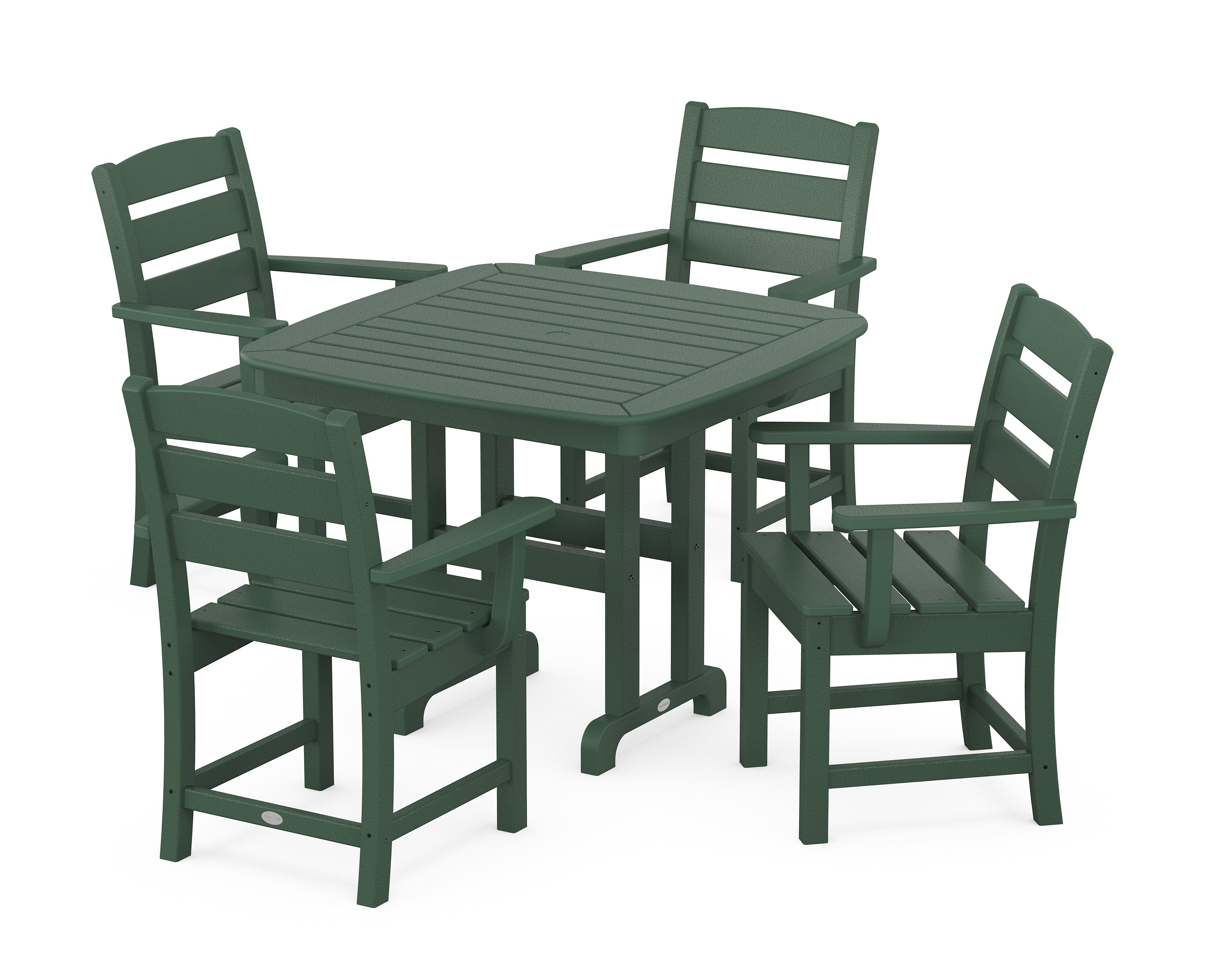 POLYWOOD® Lakeside 5-Piece Dining Set in Green