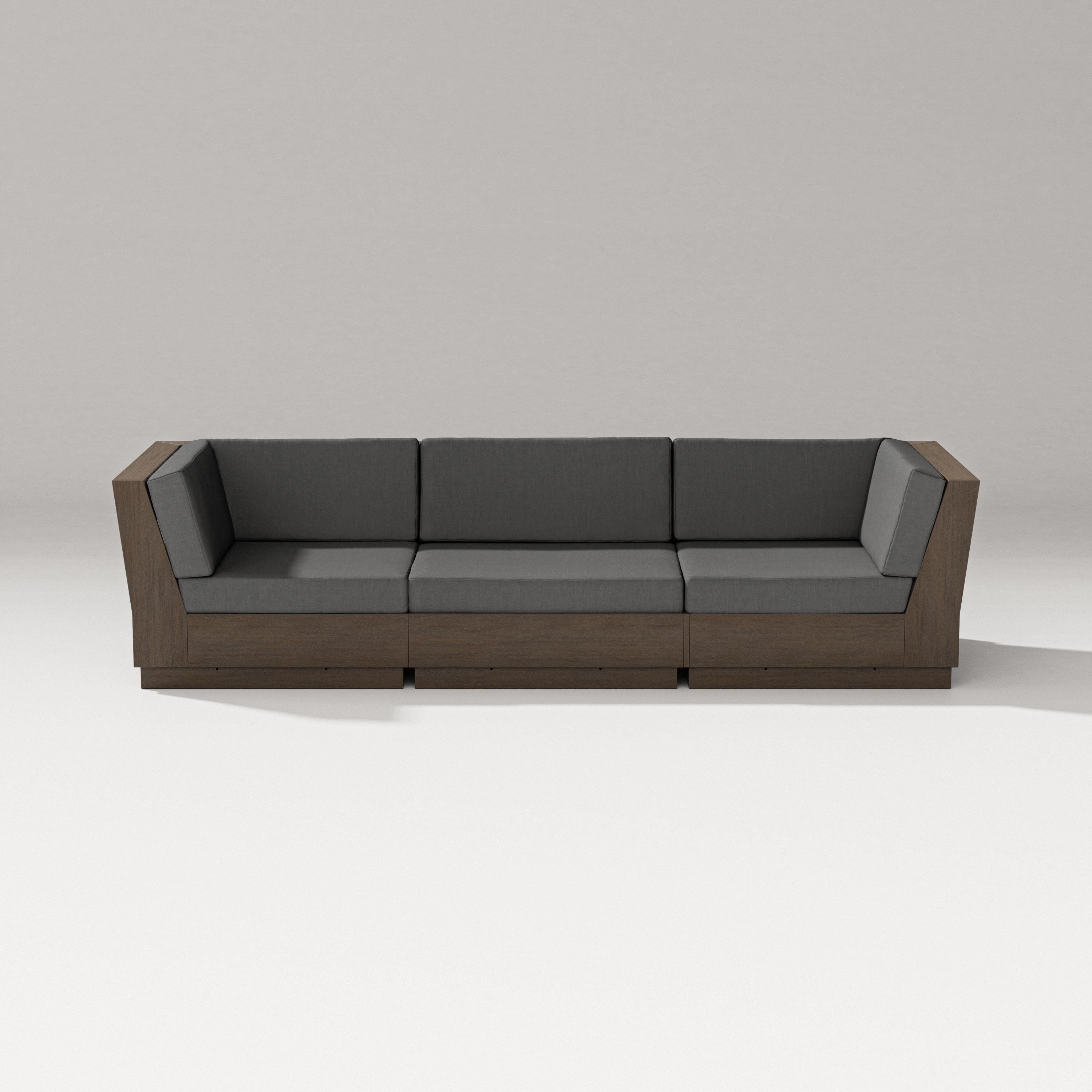 PW Designer Series Elevate Sofa Sectional in Kona / Spectrum Carbon