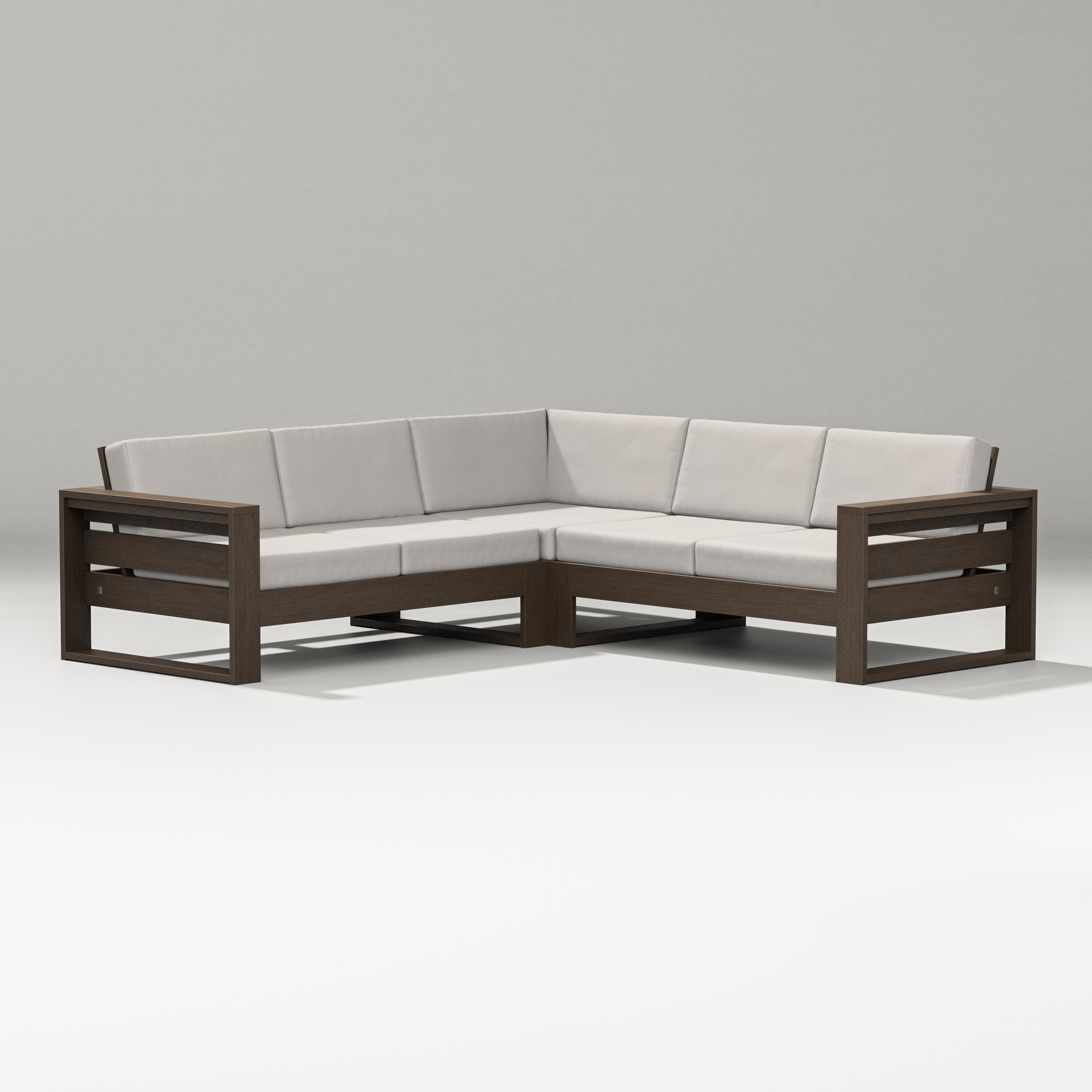PW Designer Series Latitude Corner Sectional in Kona / Cast Ash