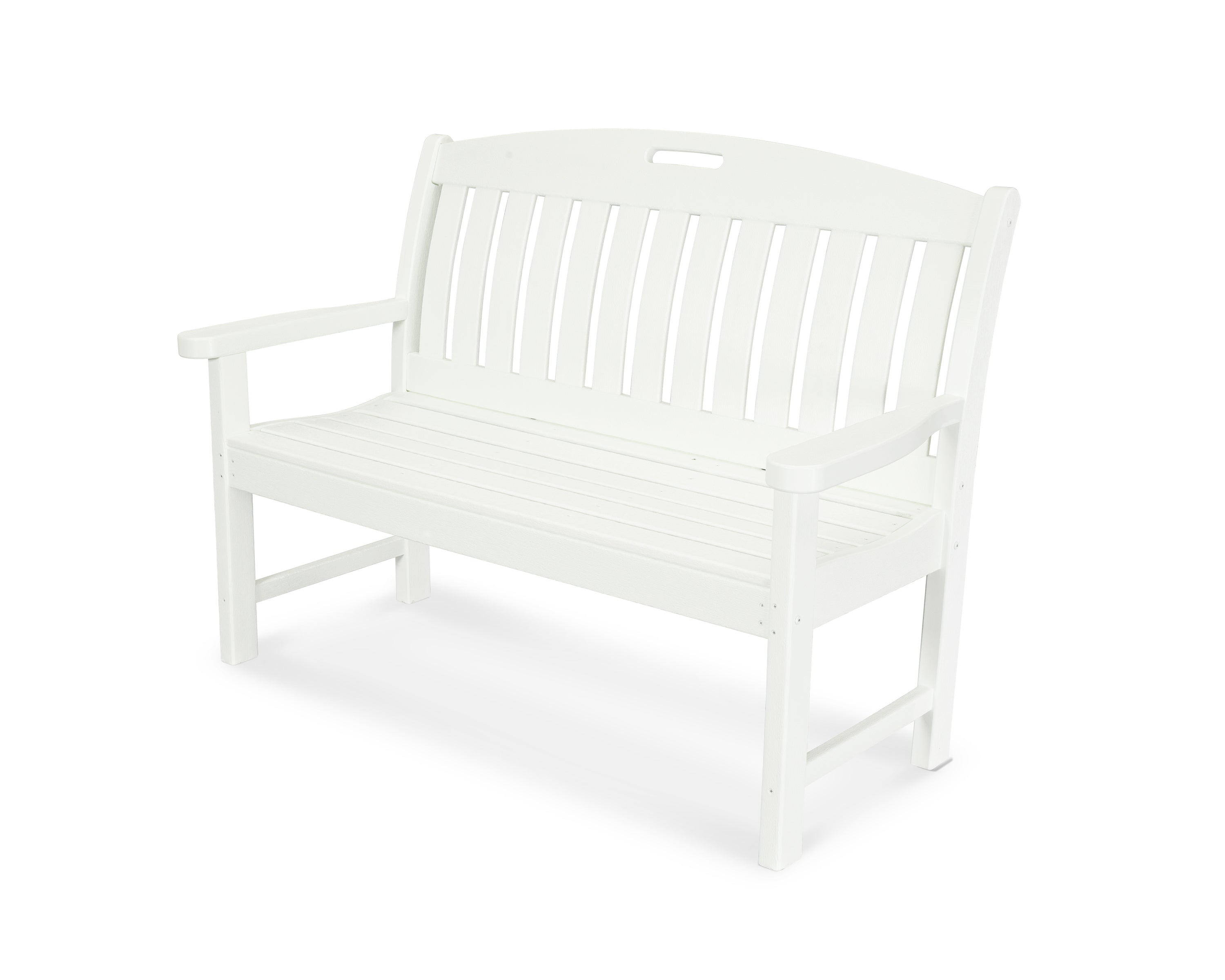 POLYWOOD Nautical 48" Bench in Vintage White