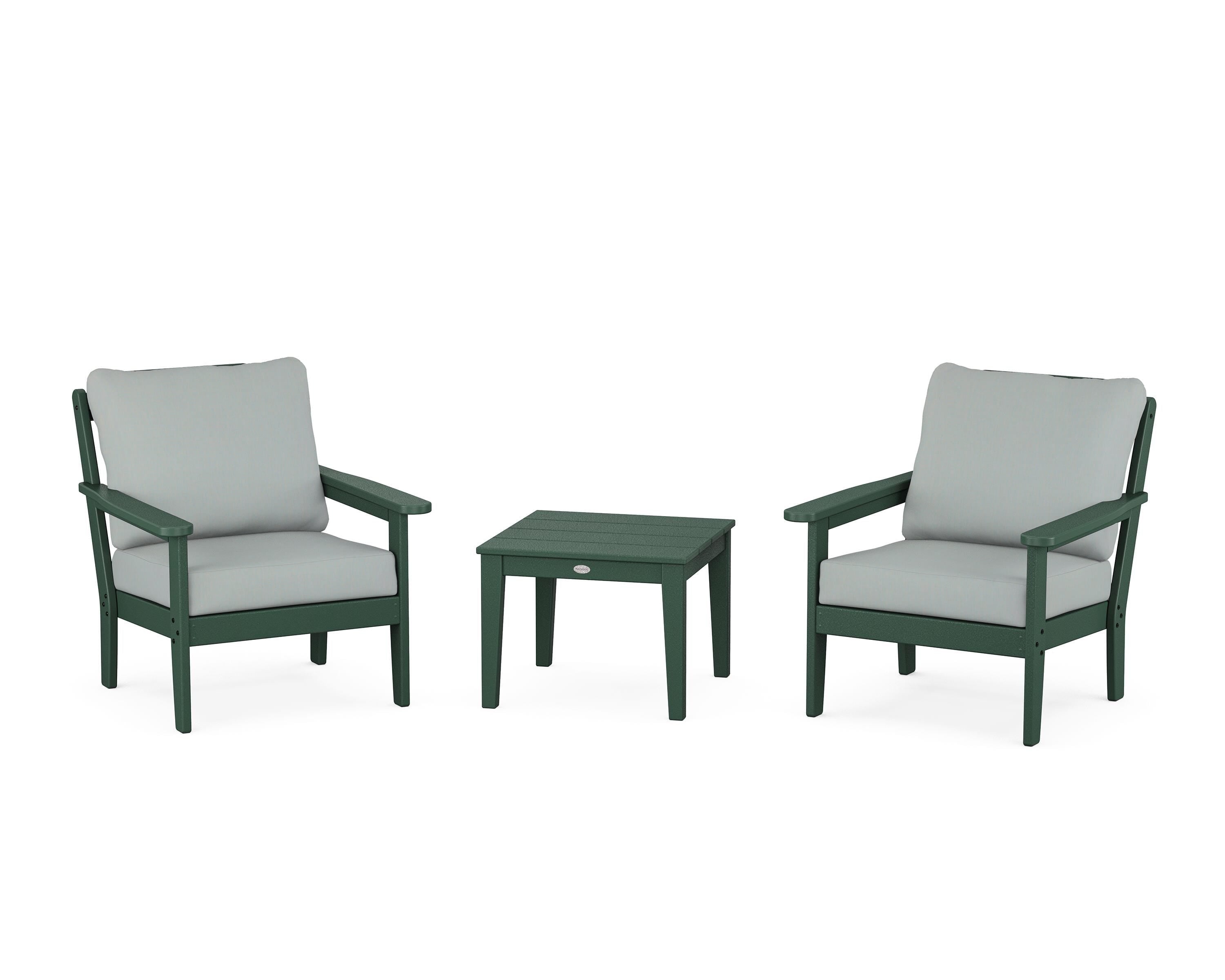 Country Living Cottage 3-Piece Deep Seating Set in Green / Spa