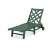 Country Living Wovendale Chaise with Wheels in Green