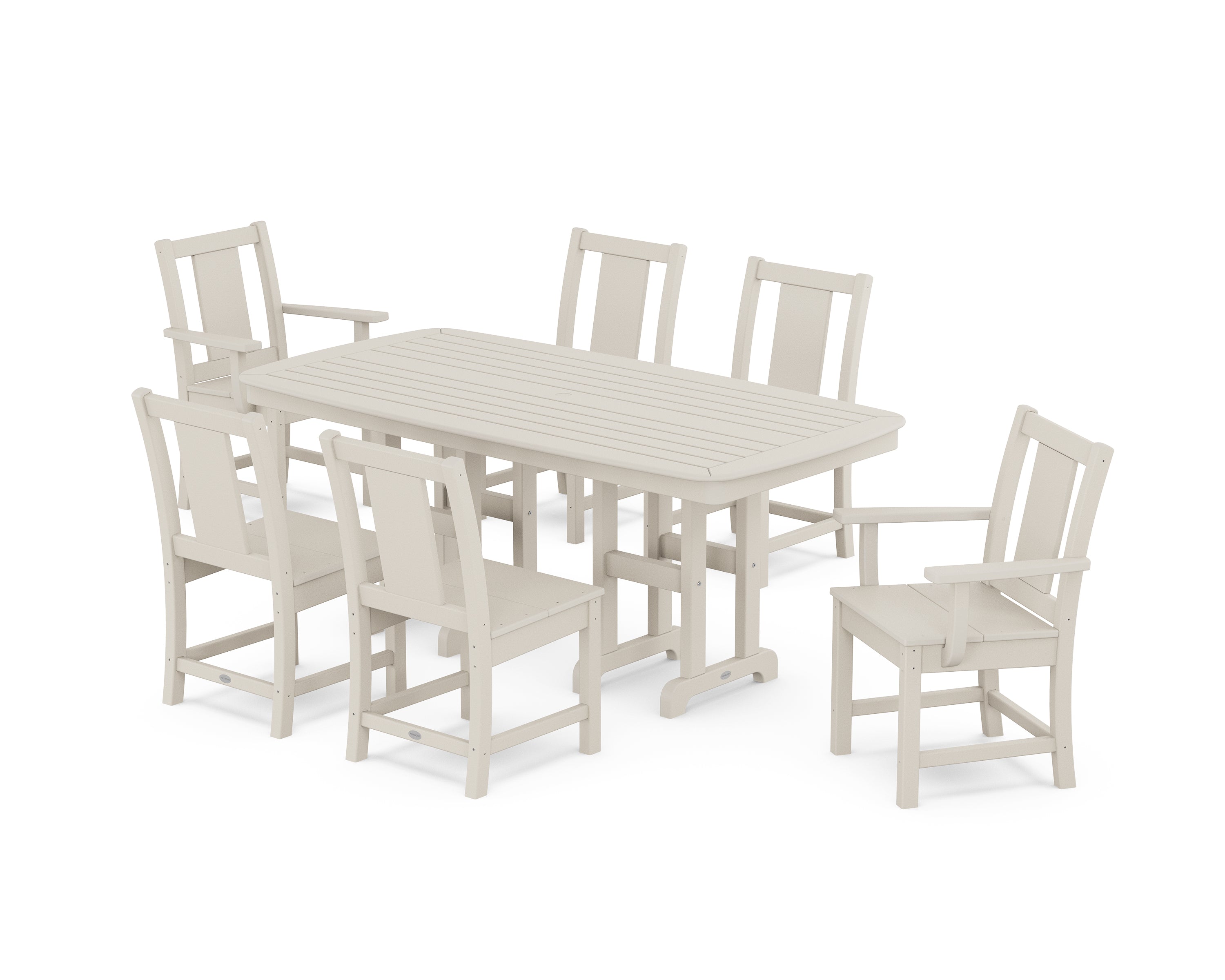 POLYWOOD Prairie 7-Piece Dining Set in Sand