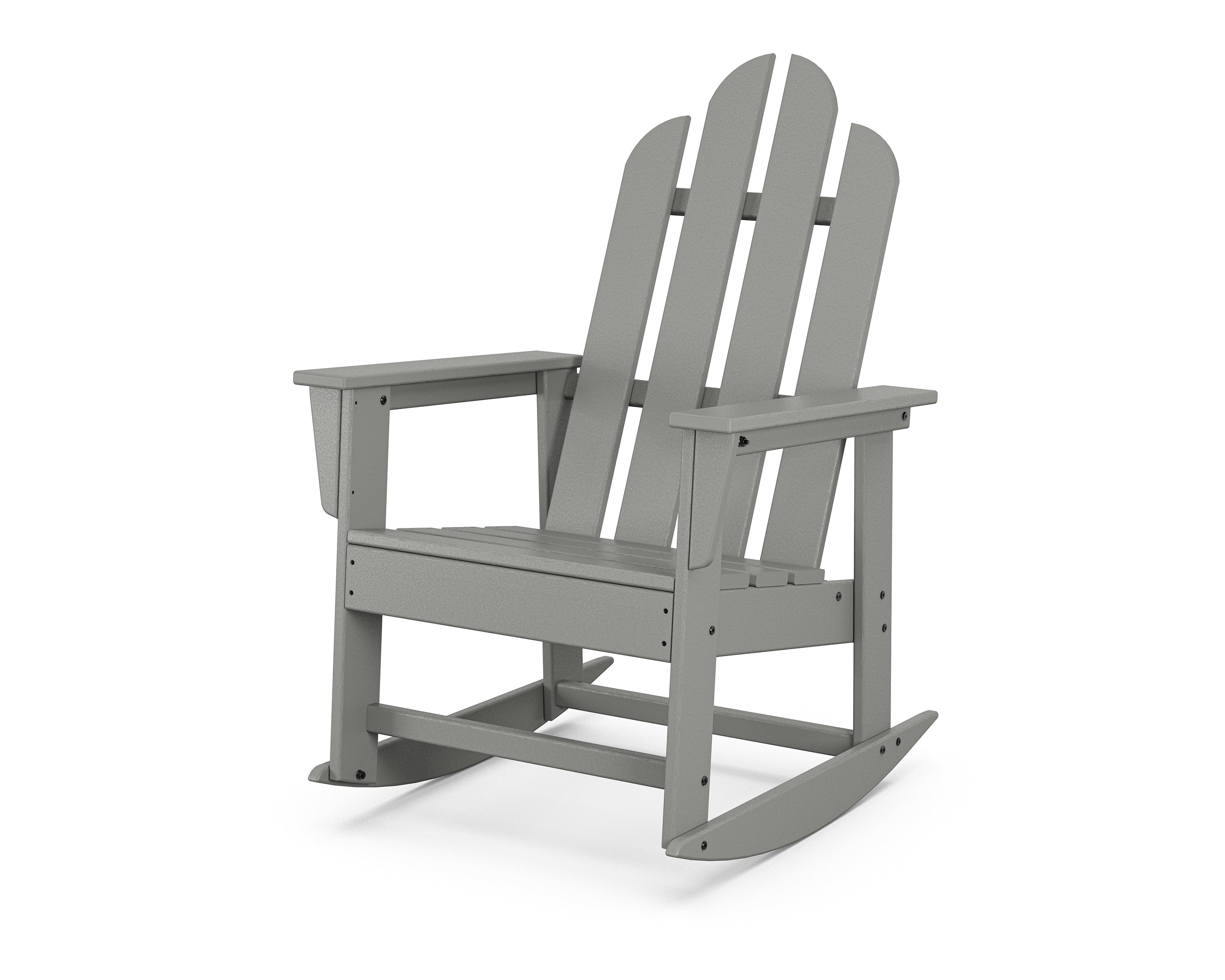POLYWOOD Long Island Rocking Chair in Slate Grey