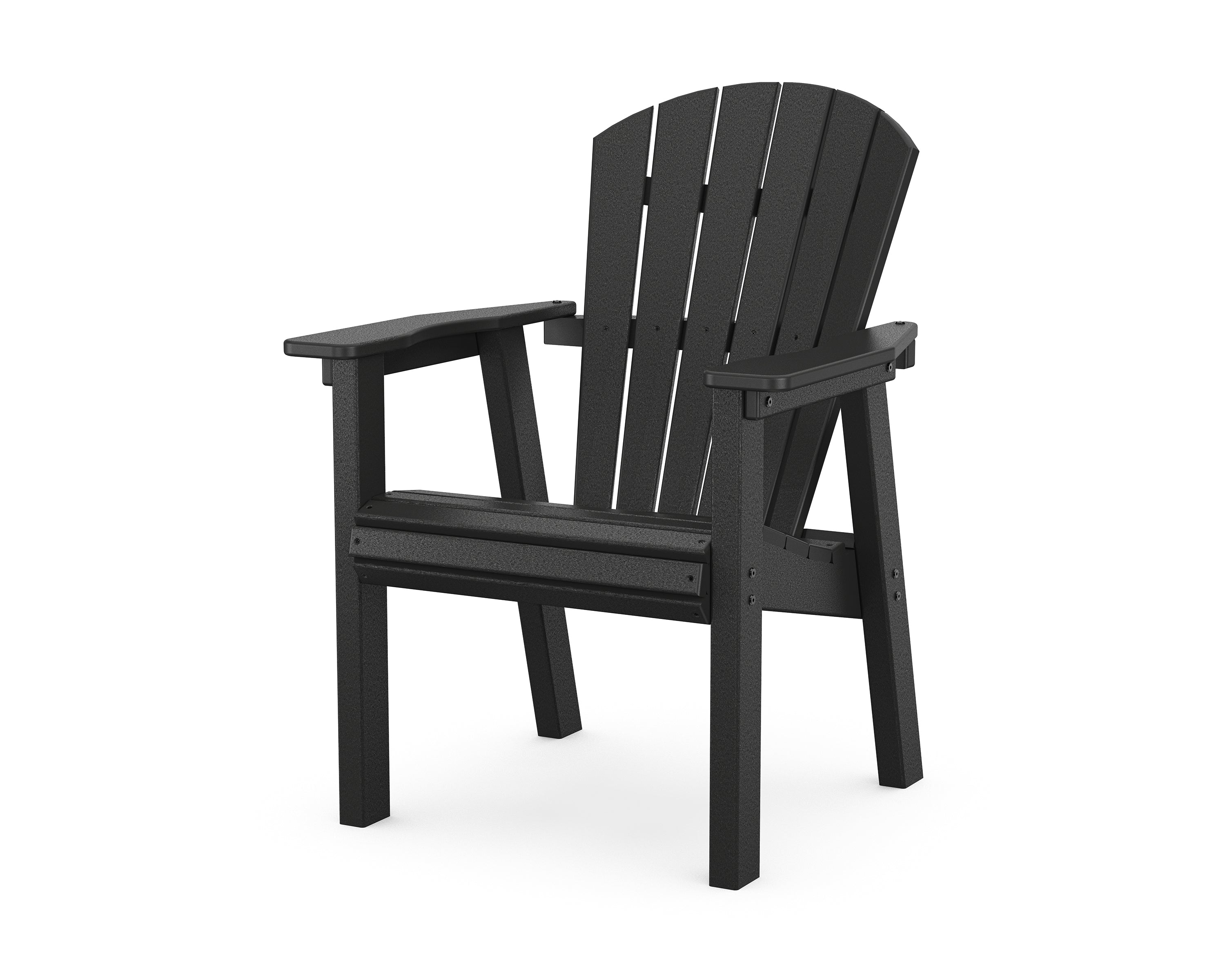 POLYWOOD Seashell Dining Chair in Black