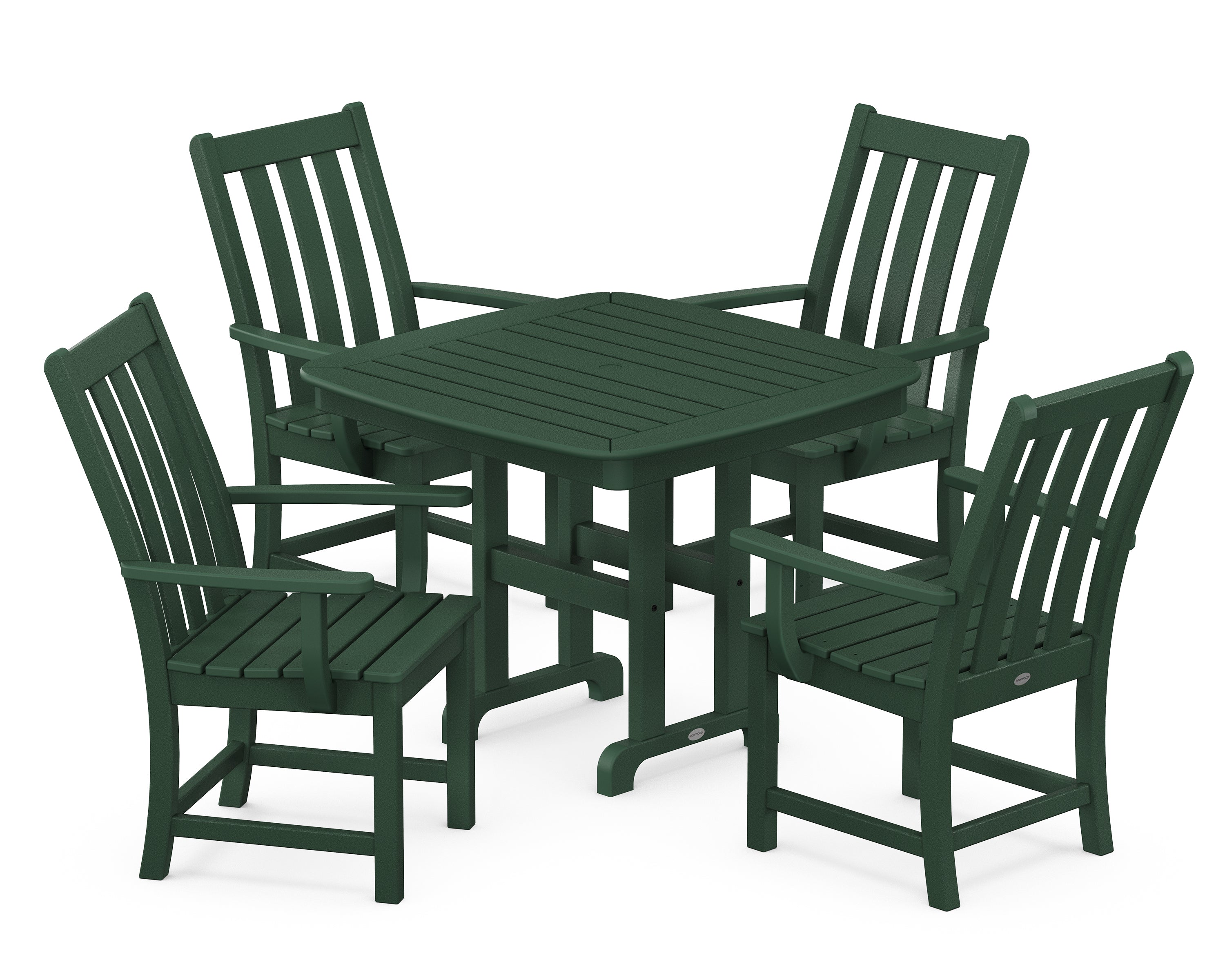 POLYWOOD® Vineyard 5-Piece Dining Set in Green