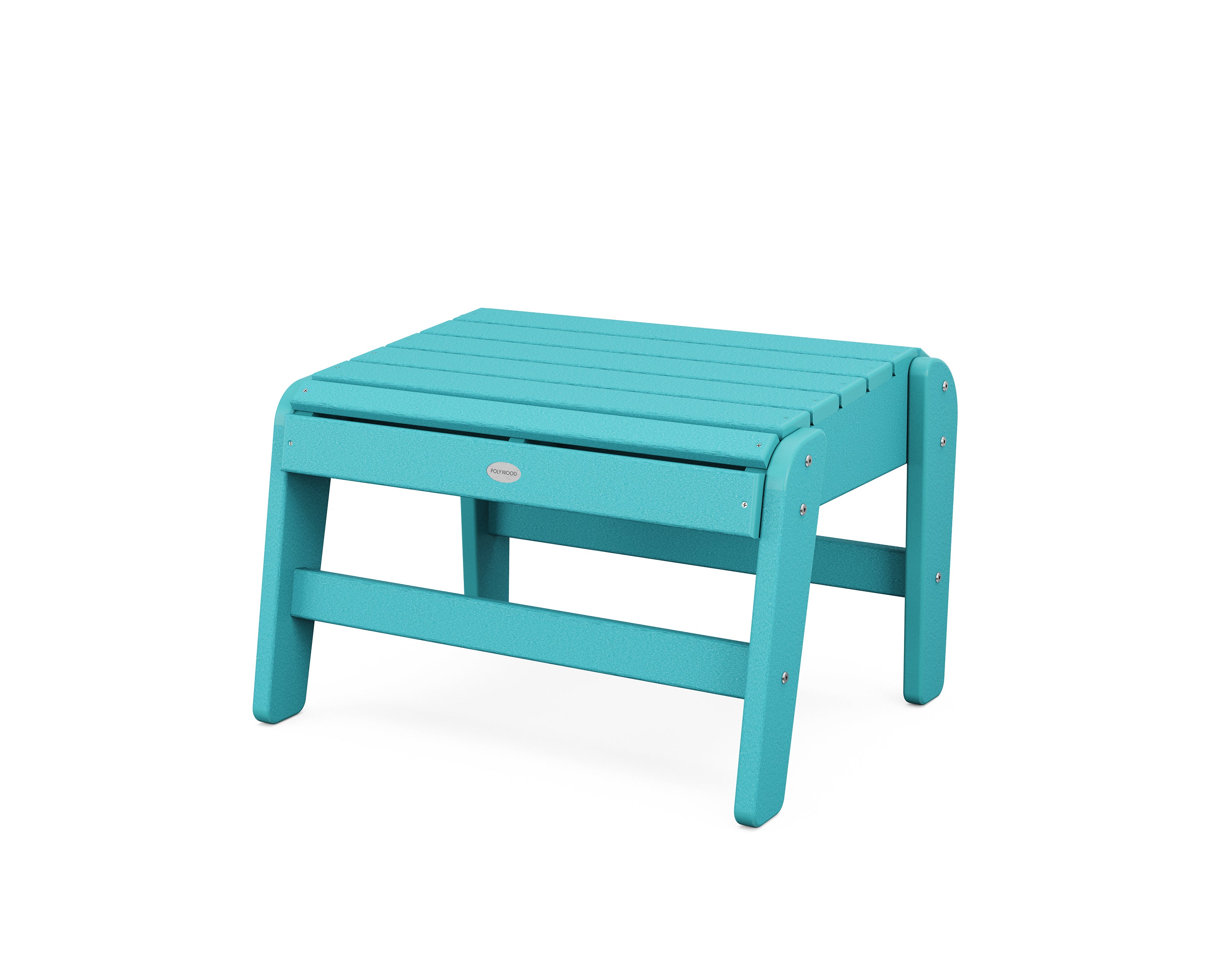 POLYWOOD Grand Upright Adirondack Ottoman in Aruba
