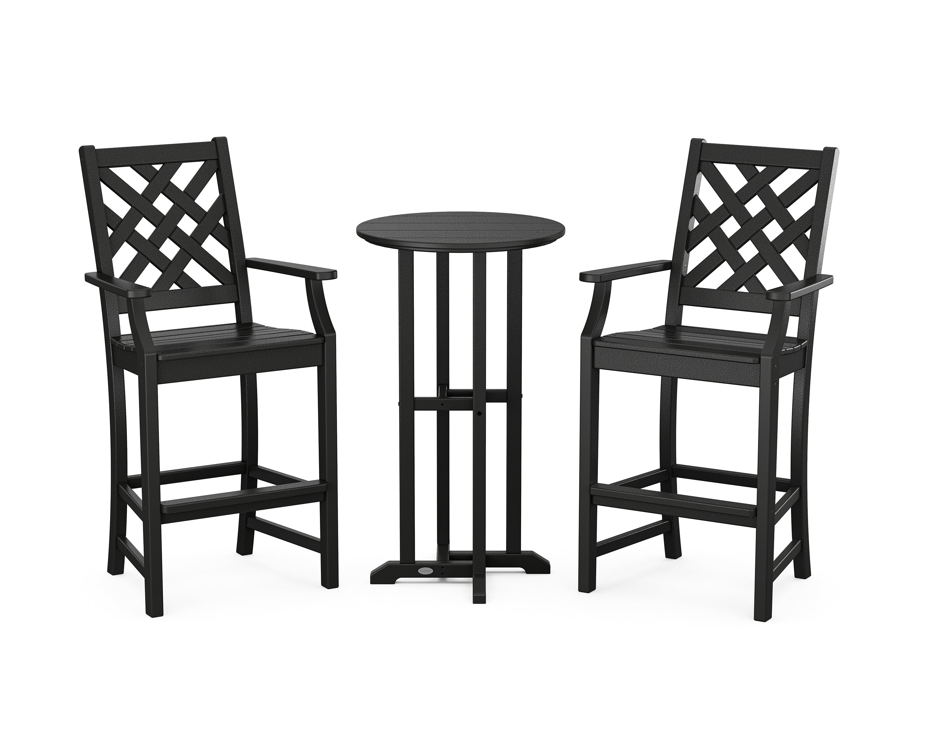 Country Living Wovendale 3-Piece Farmhouse Bar Set in Black