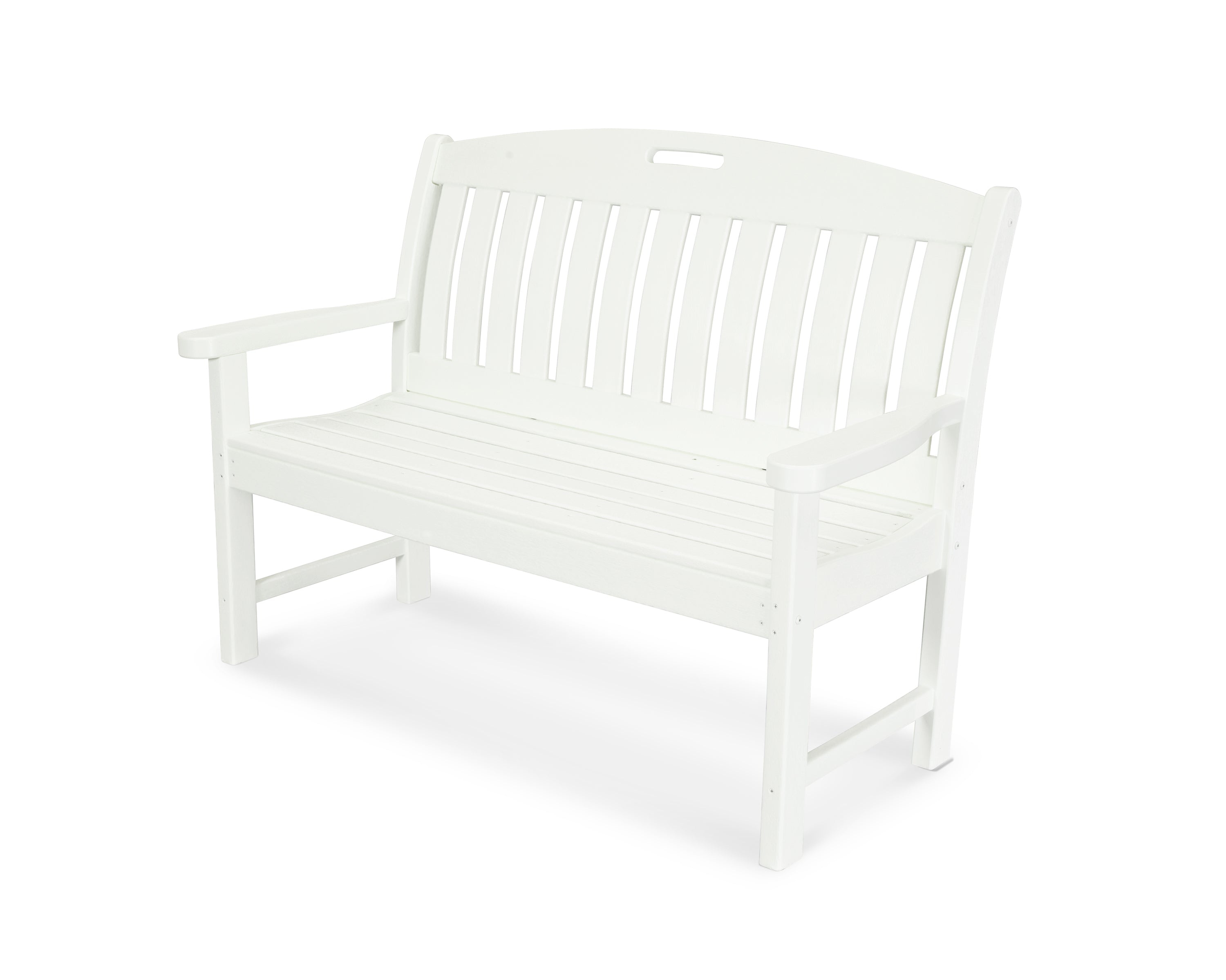 POLYWOOD Nautical 48" Bench in White