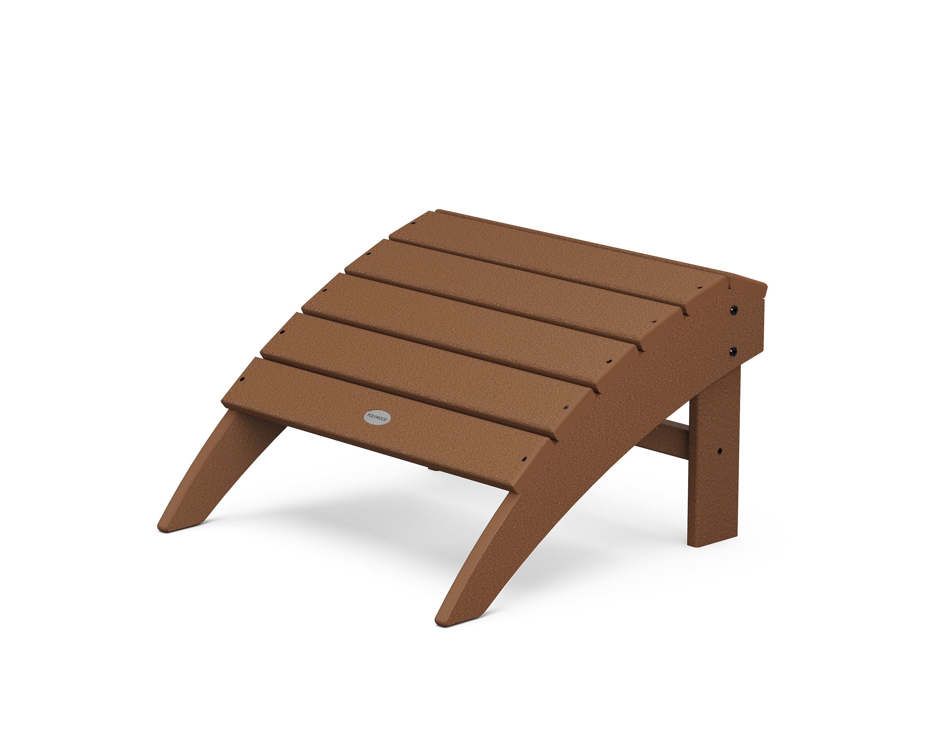 POLYWOOD Vineyard Adirondack Ottoman in Teak