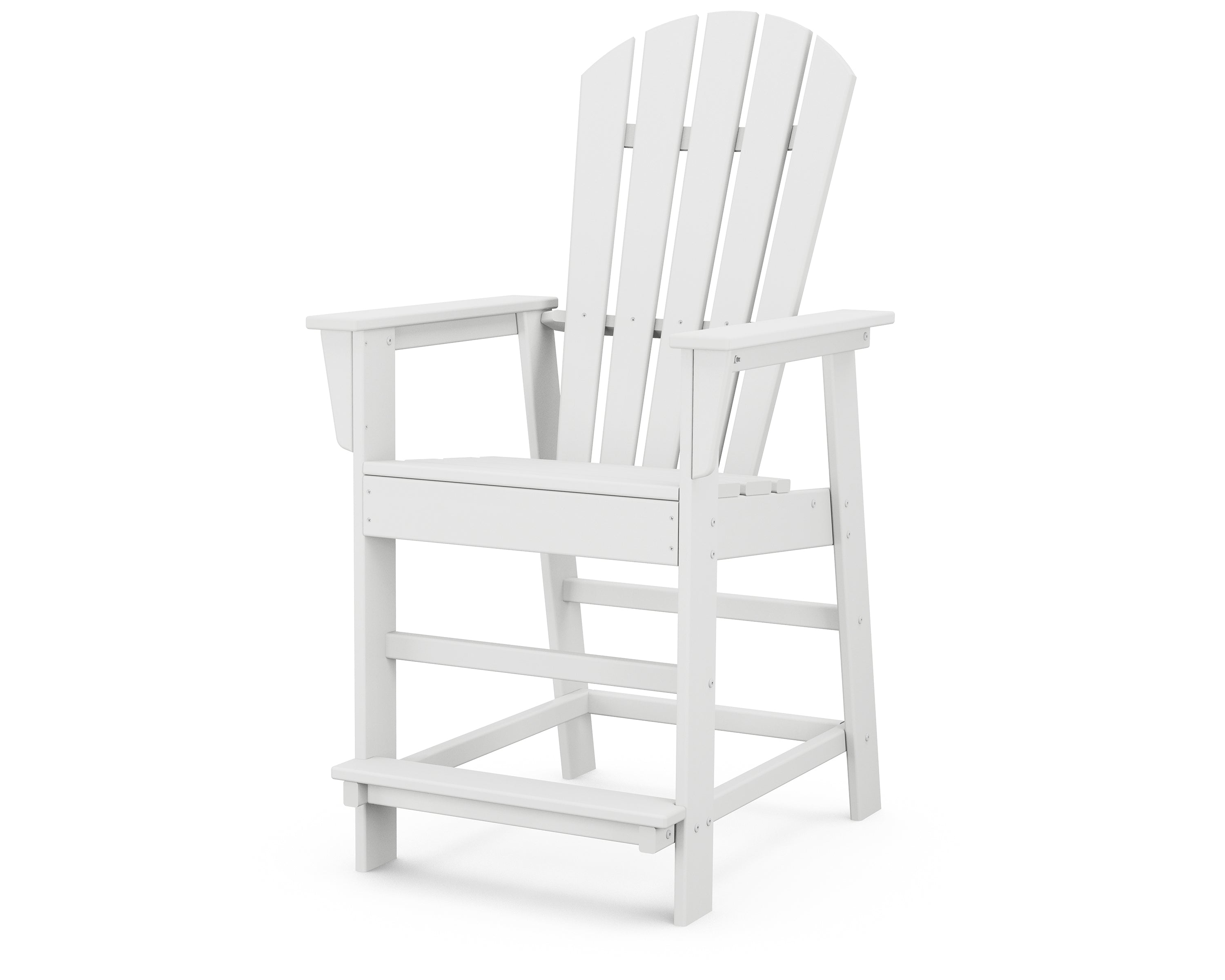 POLYWOOD South Beach Counter Chair in White