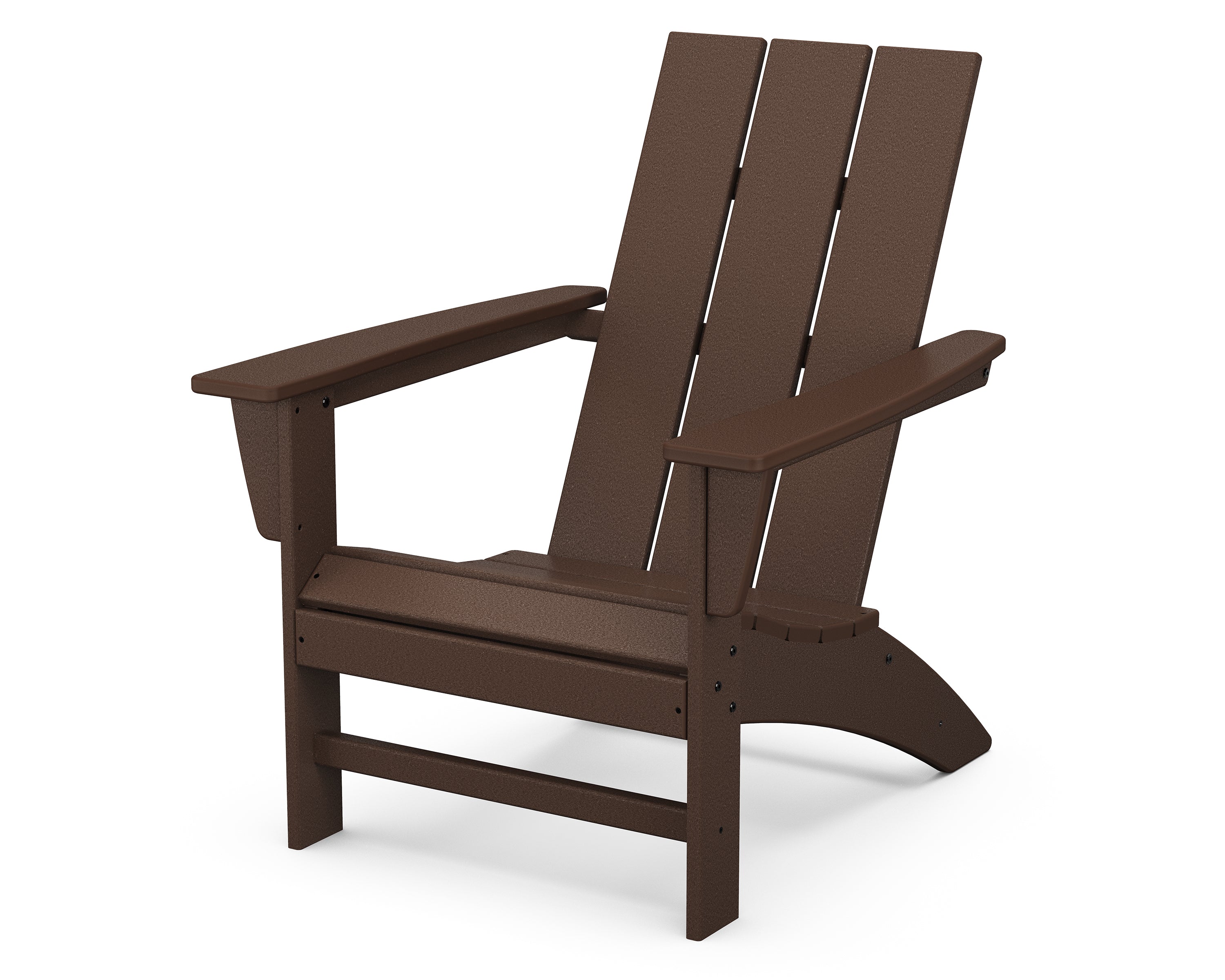 POLYWOOD Modern Adirondack Chair in Mahogany