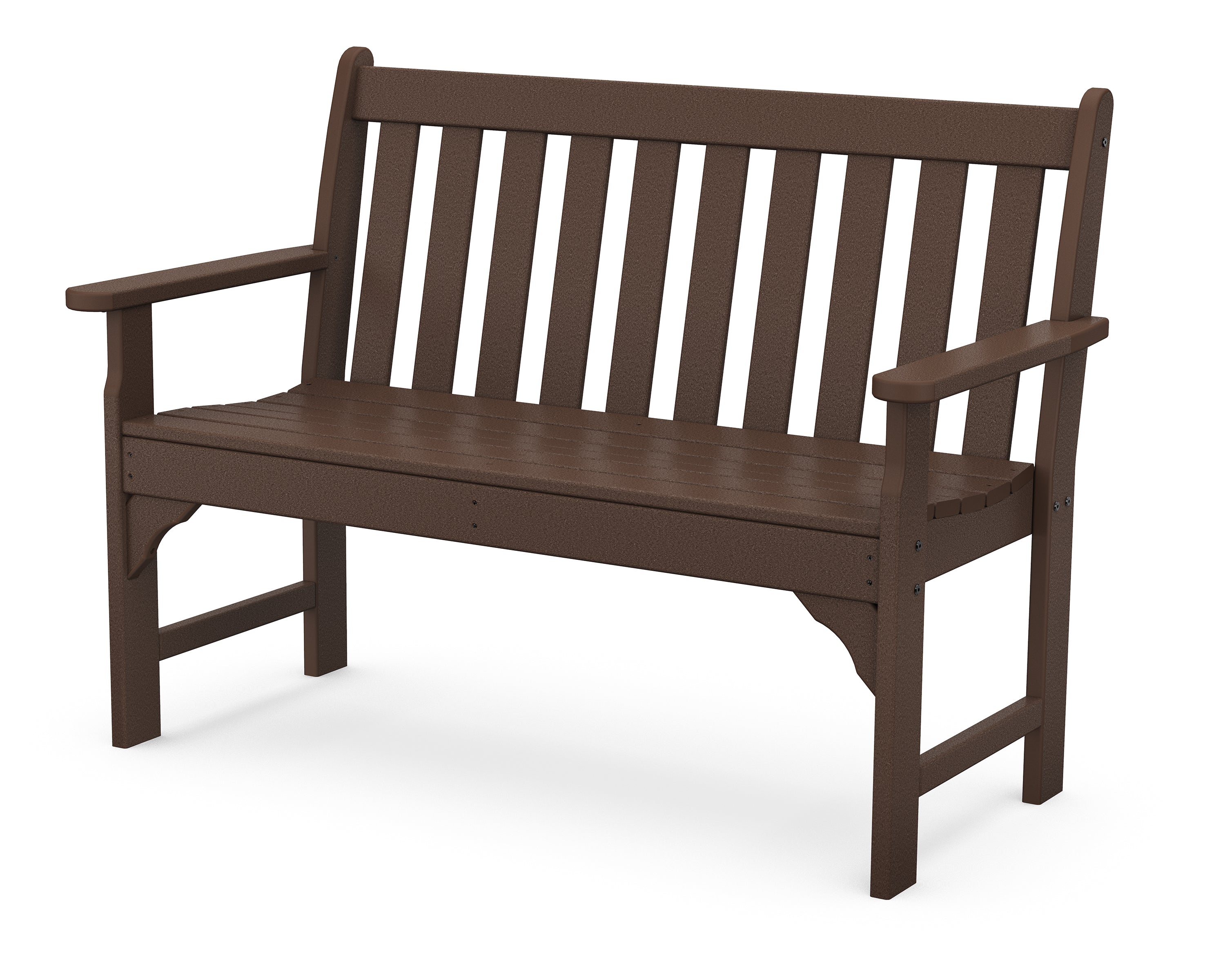 POLYWOOD Vineyard 48" Bench in Mahogany
