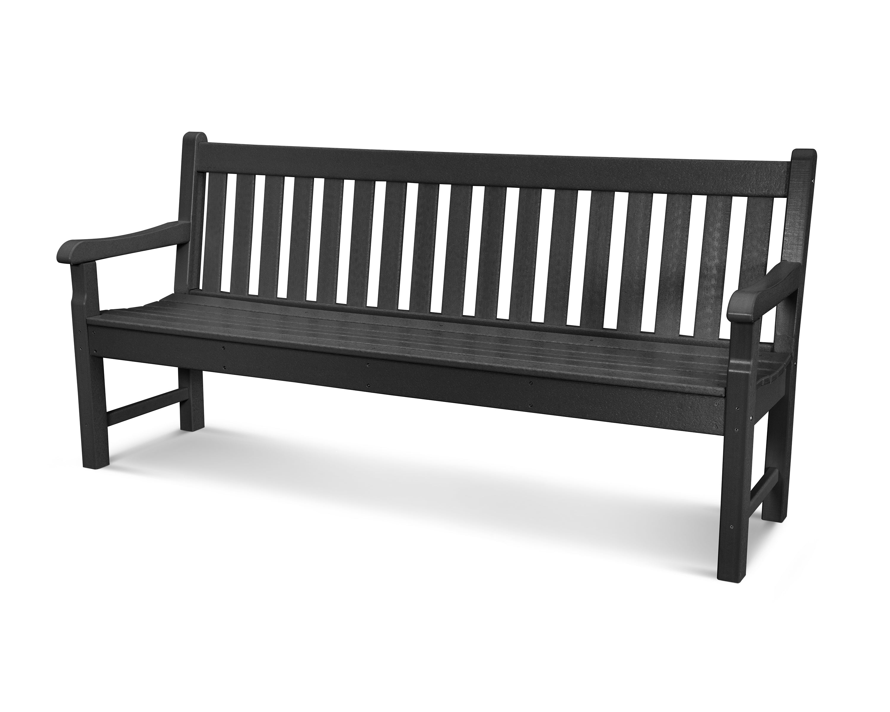 POLYWOOD® Rockford 72" Bench in Black