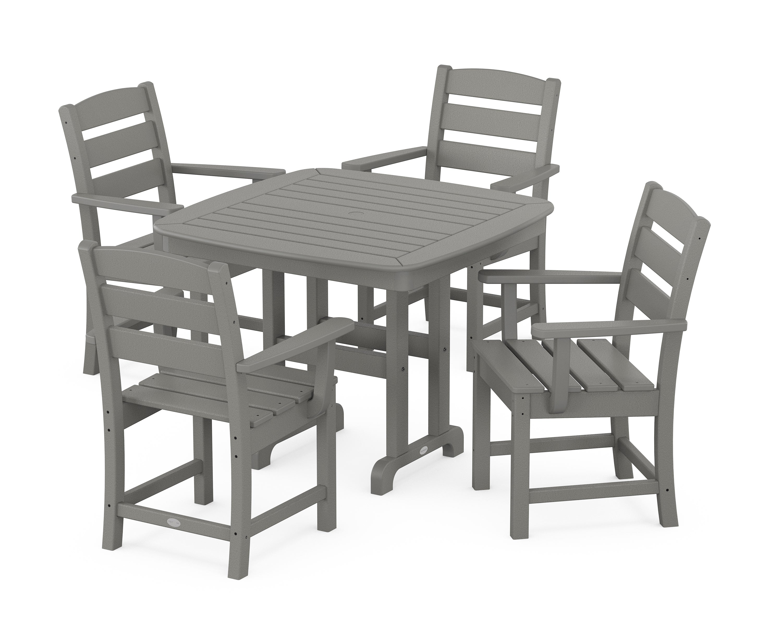 POLYWOOD® Lakeside 5-Piece Dining Set in Slate Grey