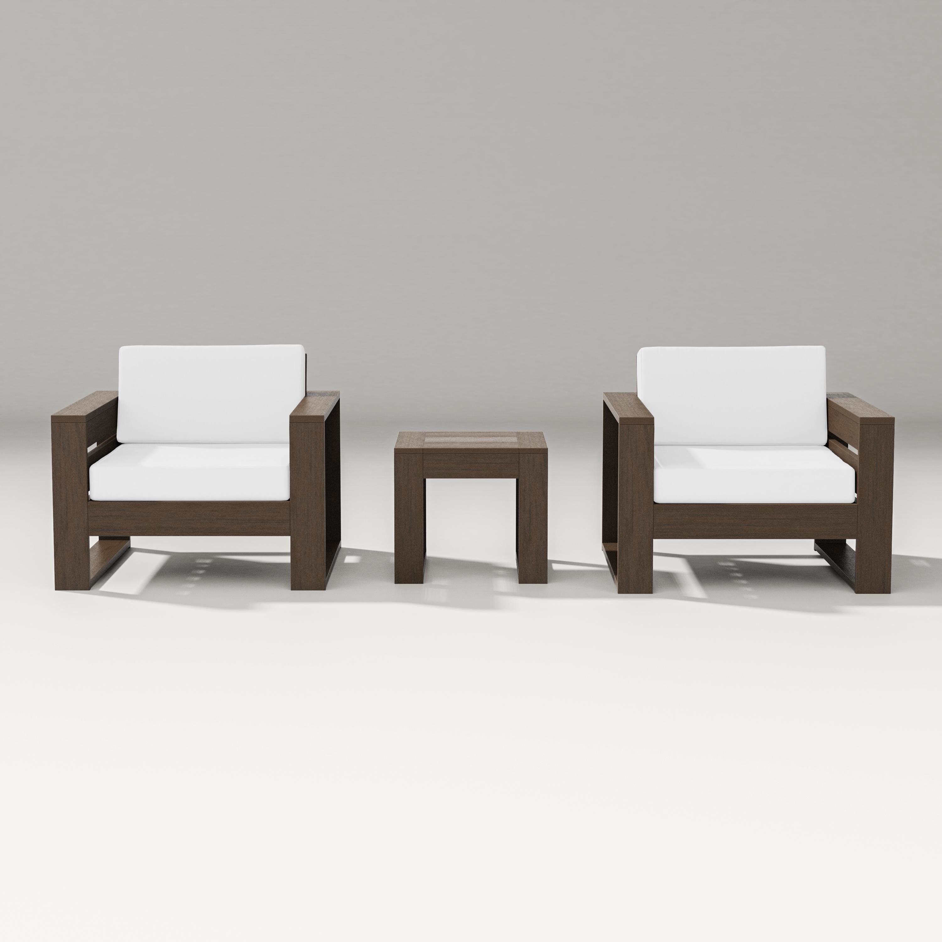 PW Designer Series Latitude 3-Piece Lounge Chair Set in Kona / Natural