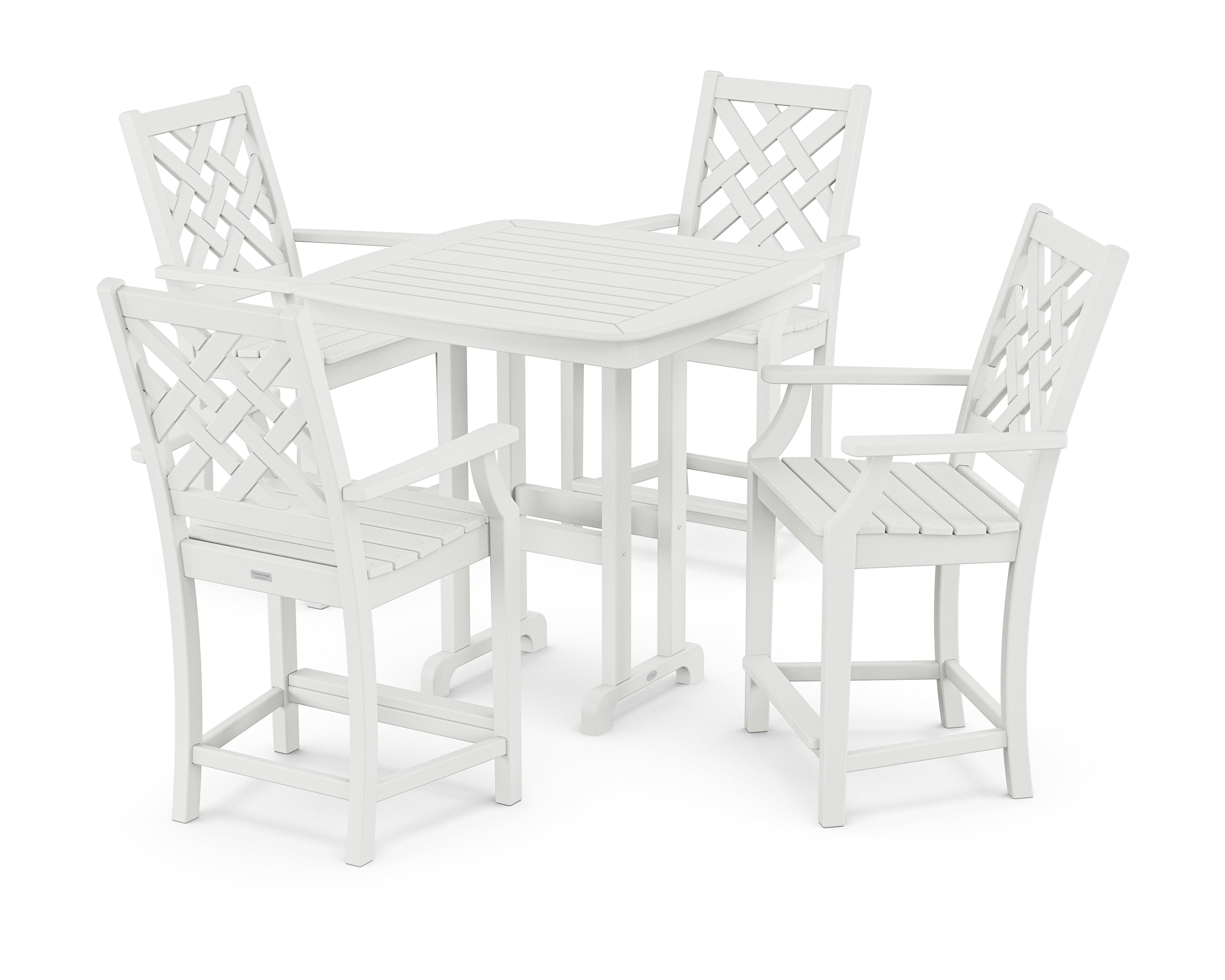 Country Living Wovendale 5-Piece Counter Set in White
