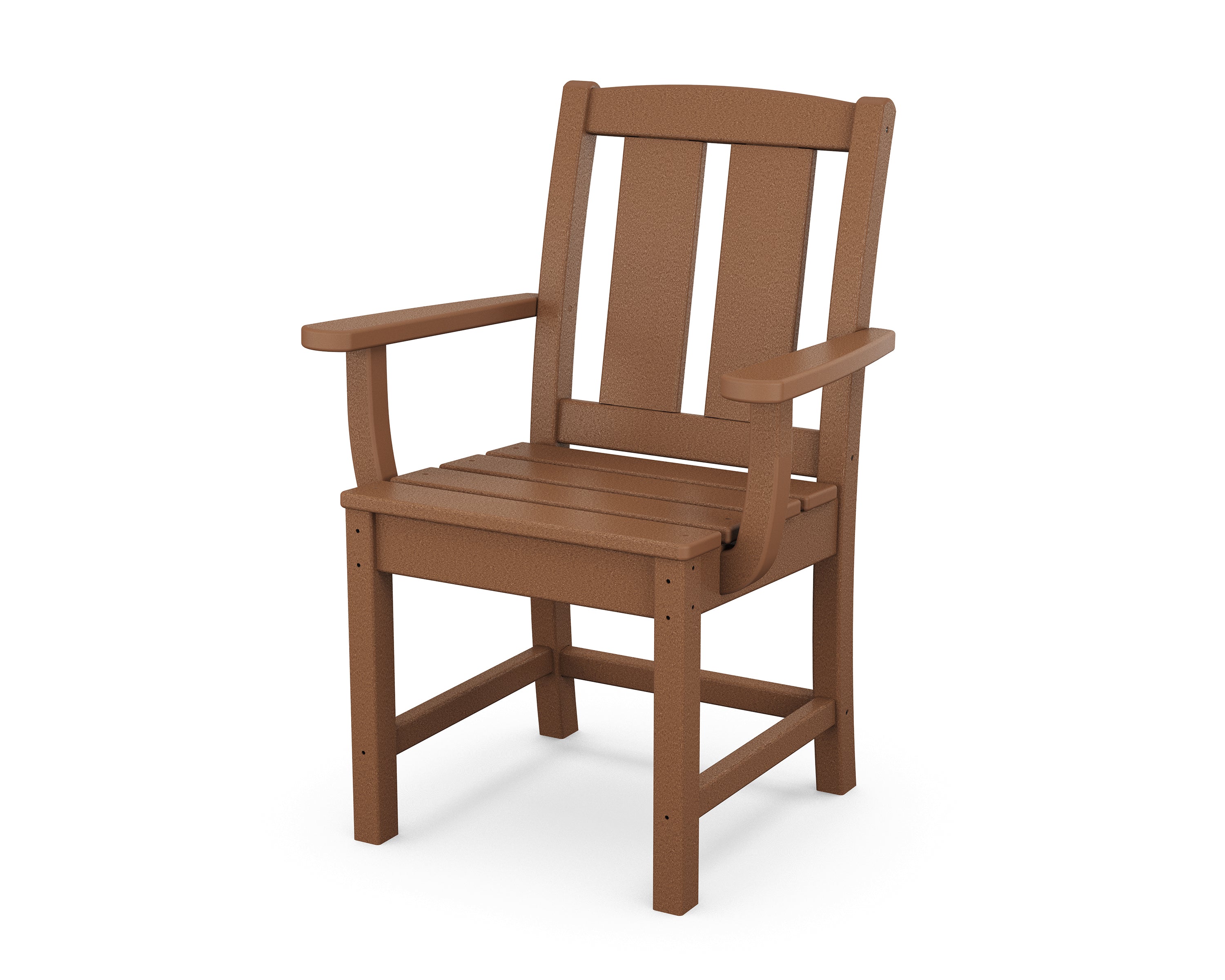 POLYWOOD Mission Dining Arm Chair in Teak