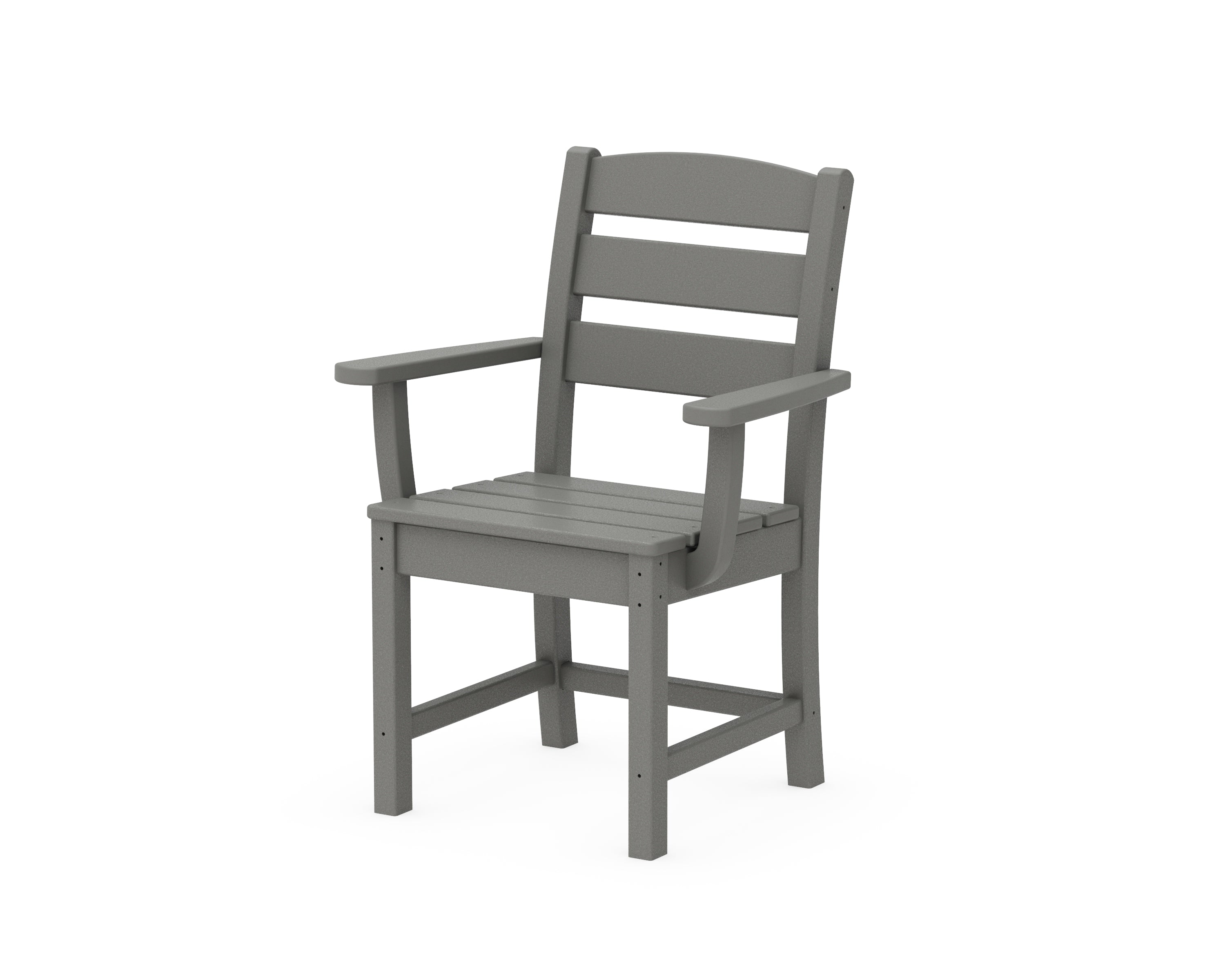 POLYWOOD Lakeside Dining Arm Chair in Slate Grey