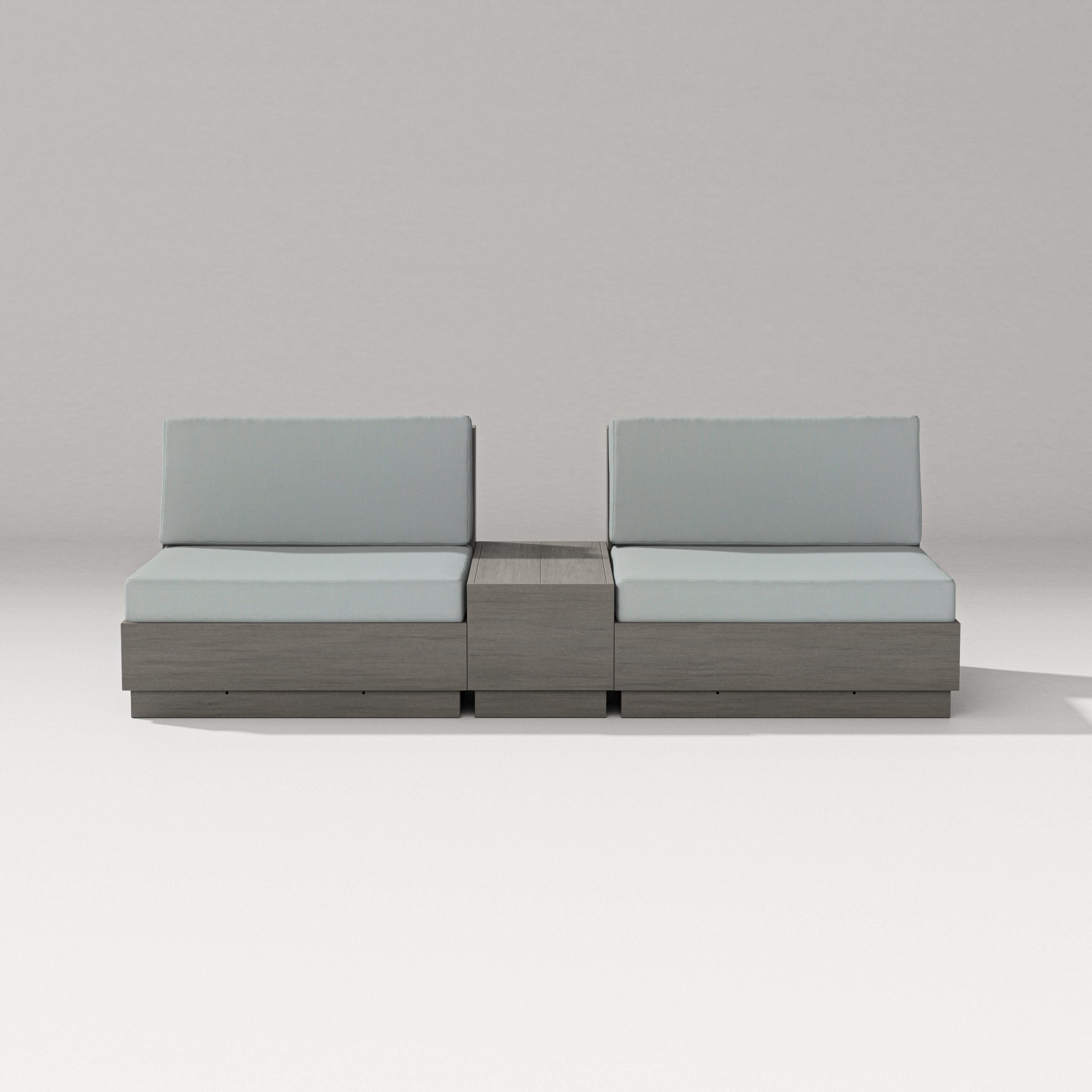 PW Designer Series Elevate Lounge Chair Set in Driftwood / Spa