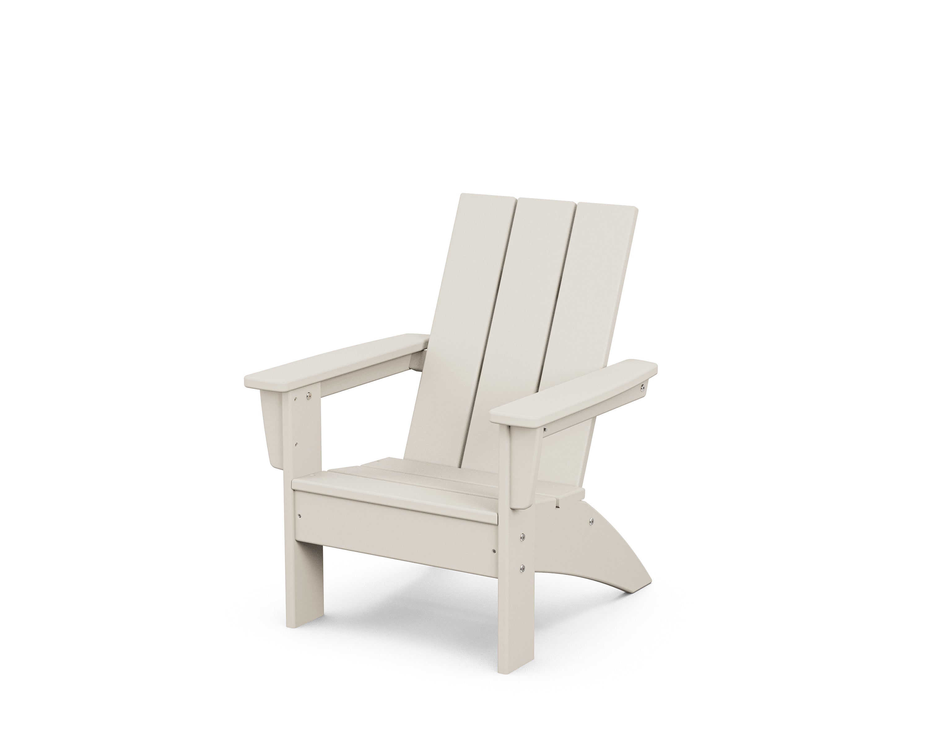 POLYWOOD Kids Modern Adirondack Chair in Sand