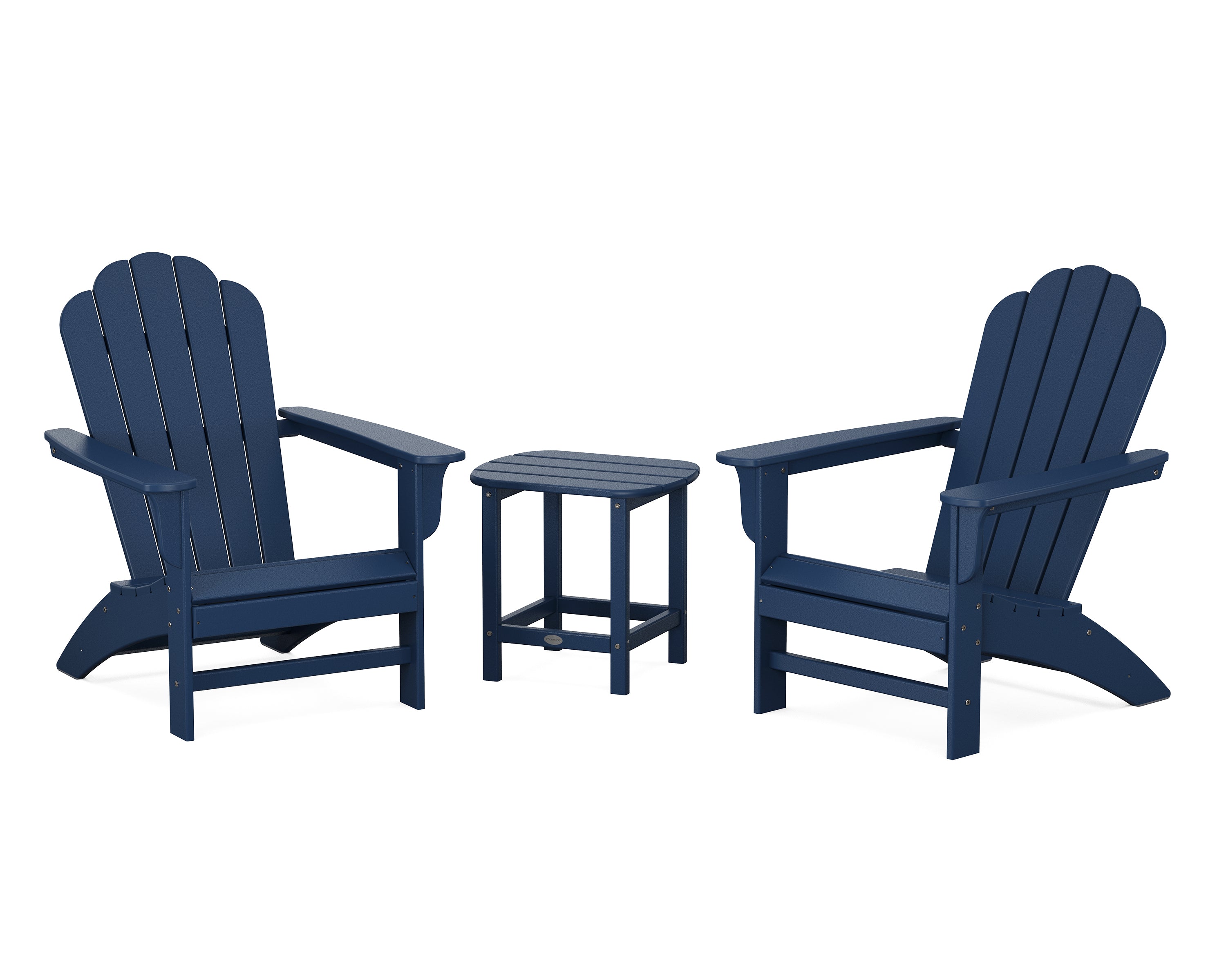 Country Living Cottage Adirondack Chair 3-Piece Set in Navy