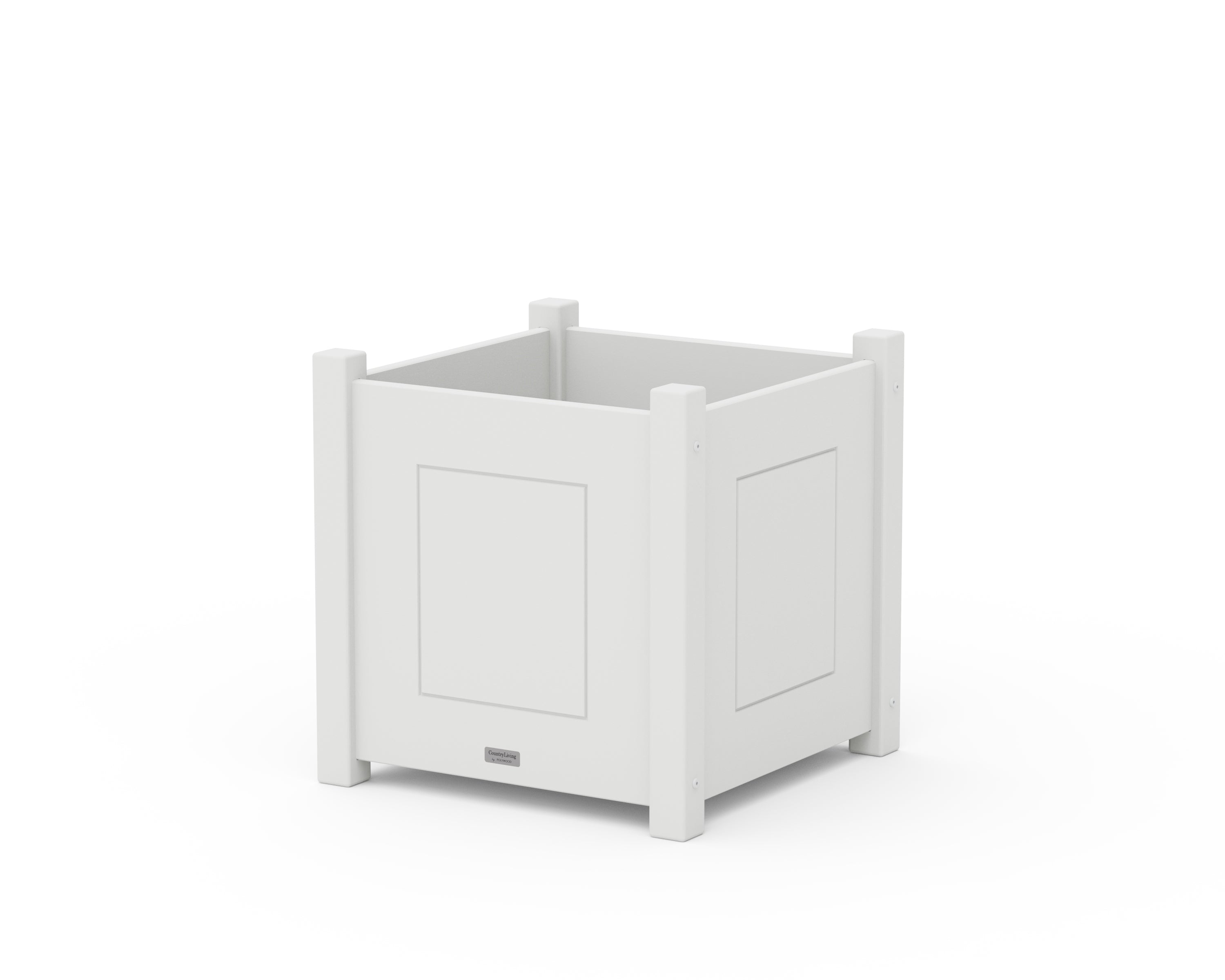 Country Living Country Living Large Square Planter Box in White