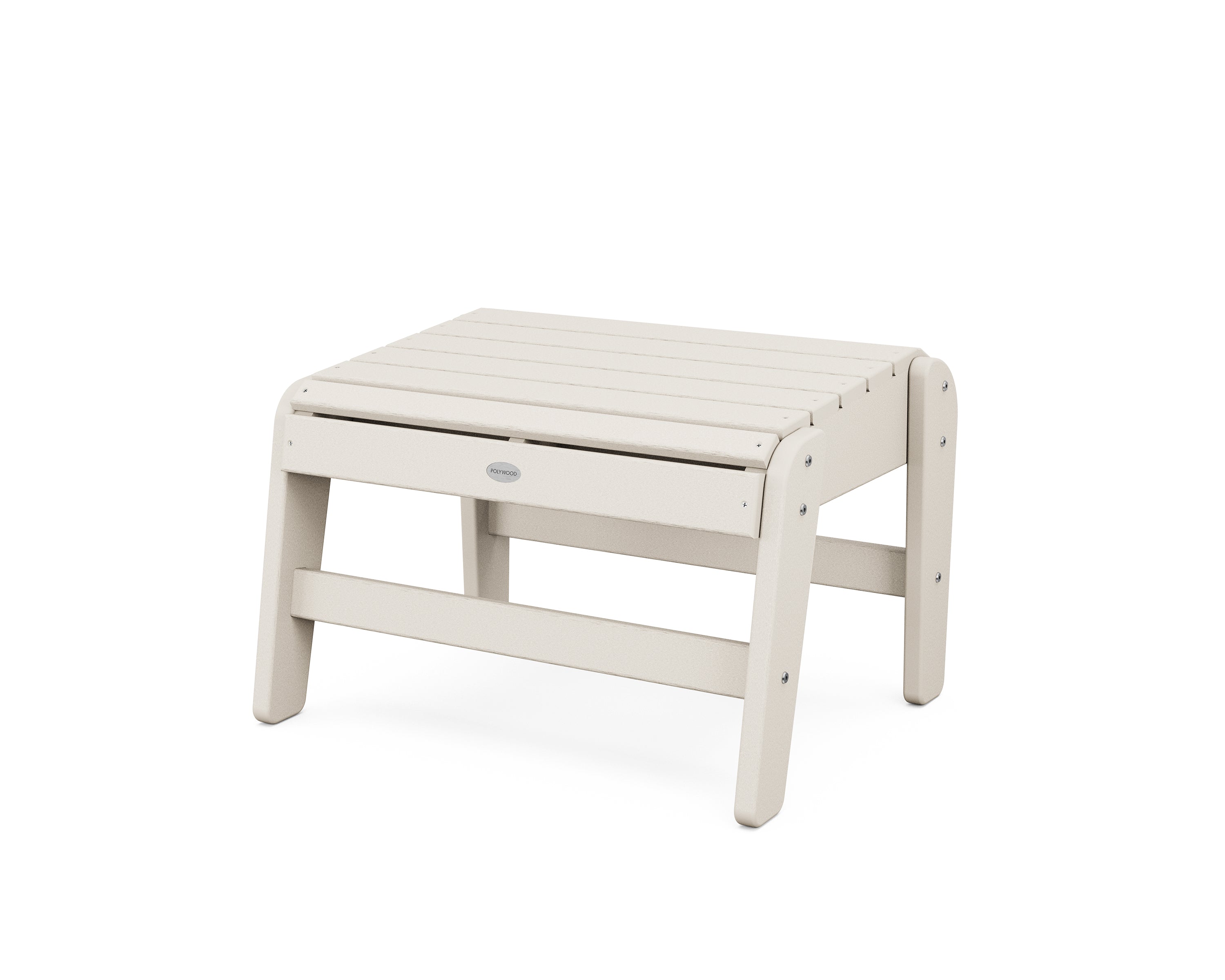 POLYWOOD Grand Upright Adirondack Ottoman in Sand