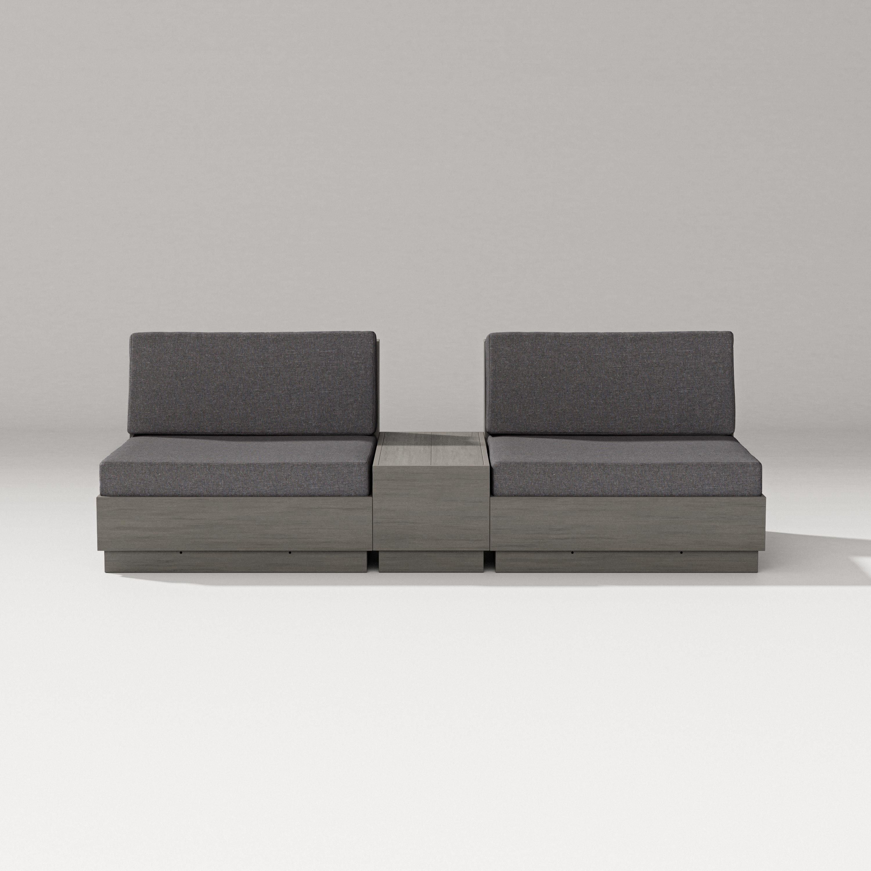 PW Designer Series Elevate Lounge Chair Set in Driftwood / Ash Charcoal