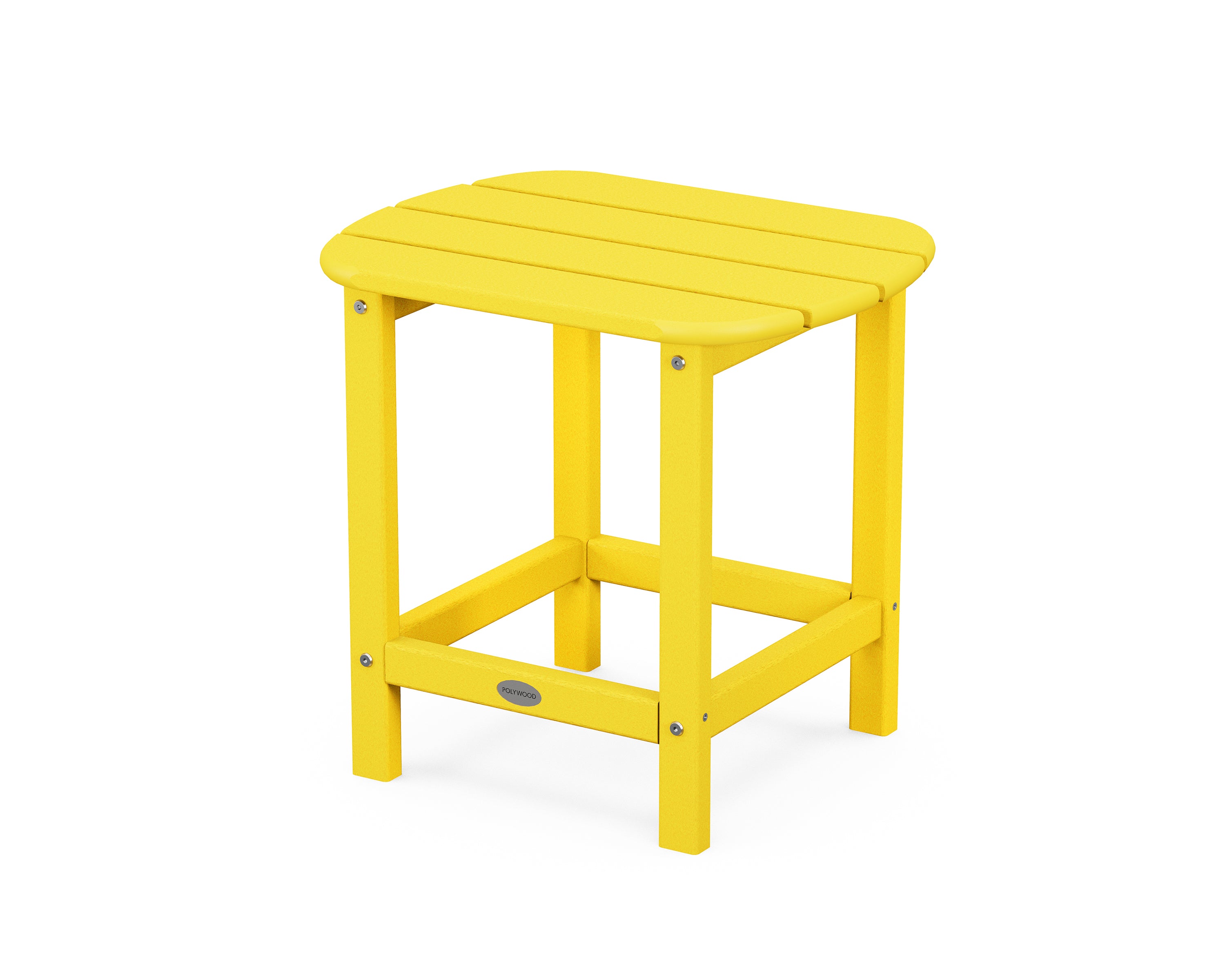POLYWOOD South Beach 18" Side Table in Lemon