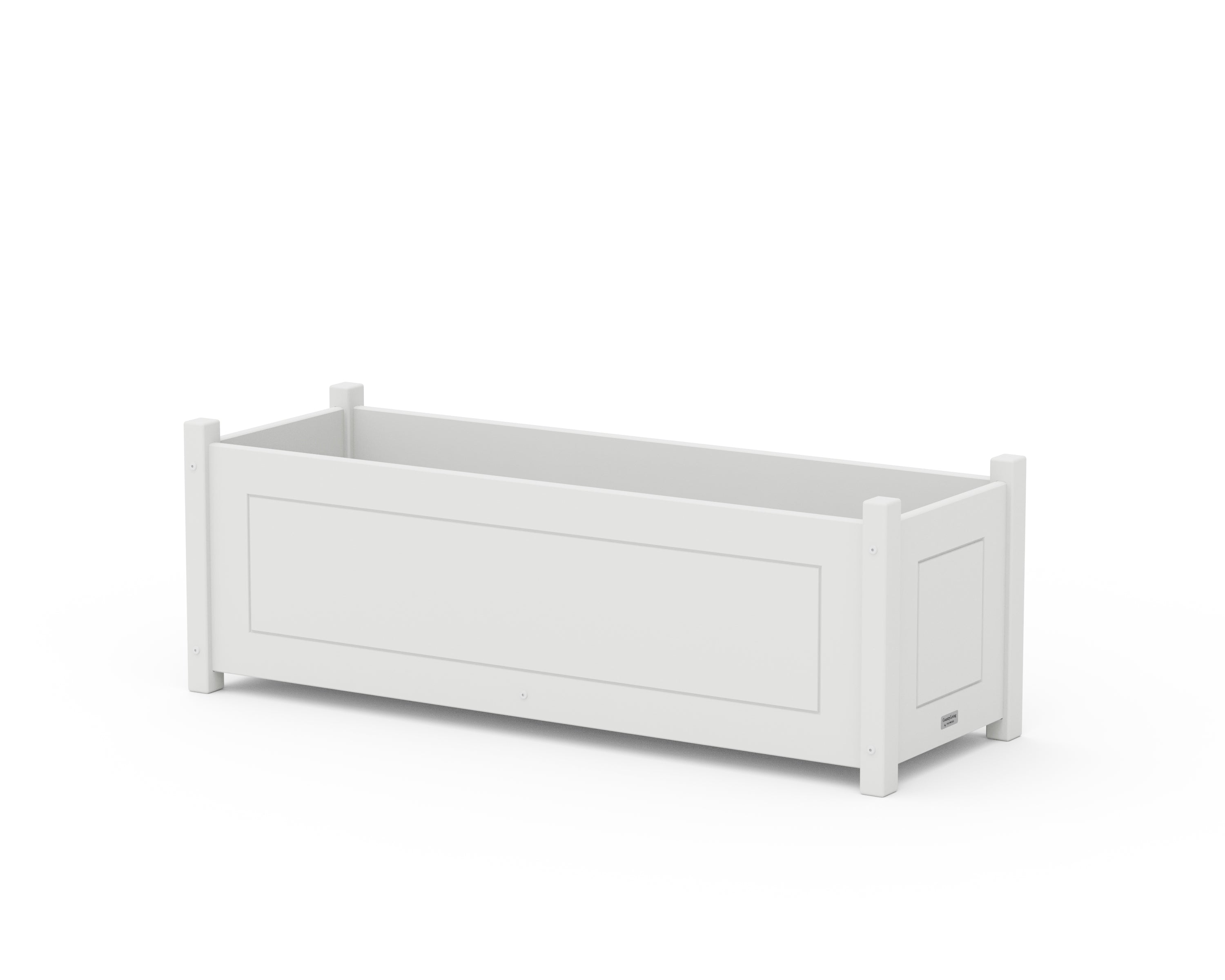 Country Living Country Living Rectangle Triple Planter Box in White