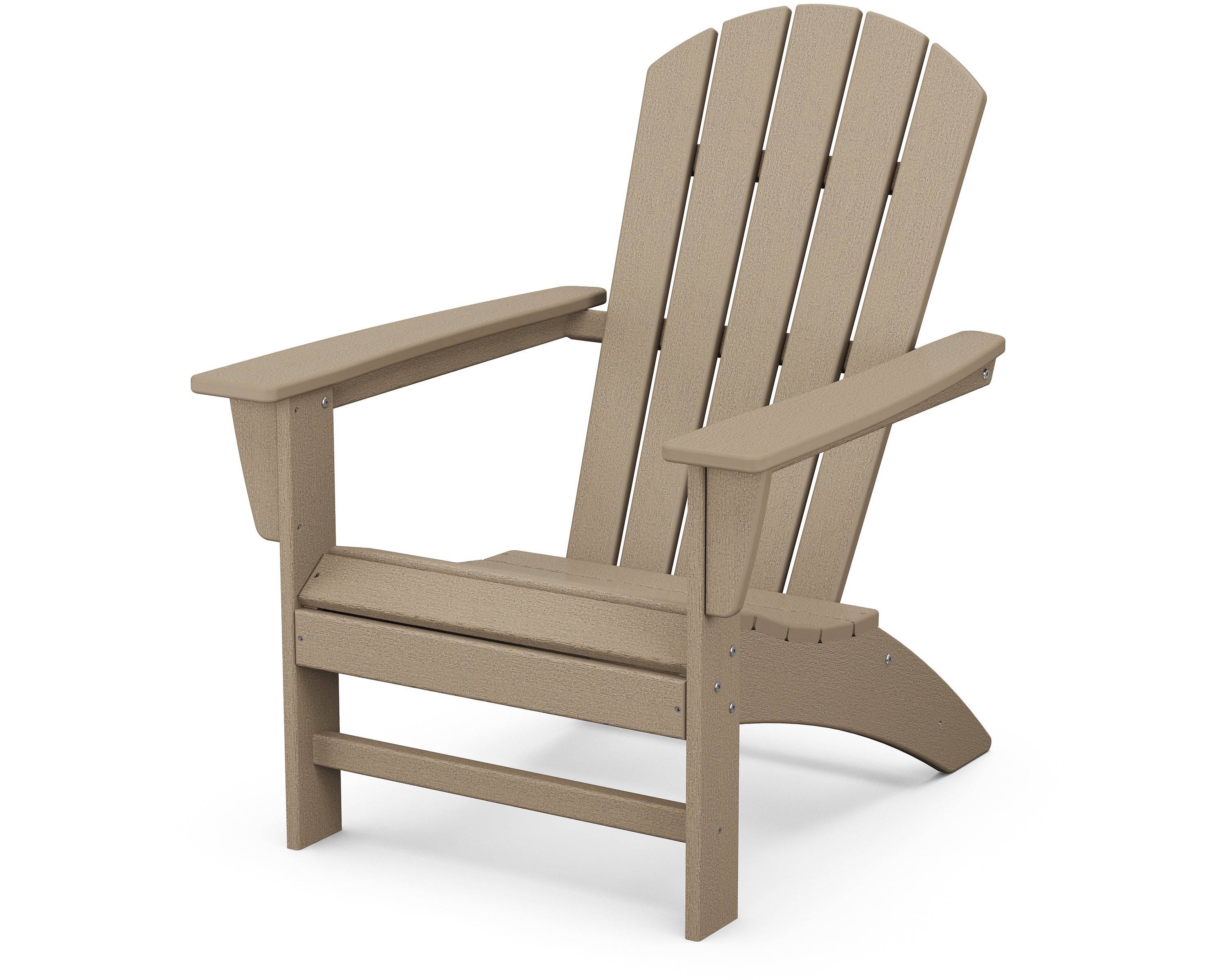 POLYWOOD Nautical Adirondack Chair in Vintage Sahara