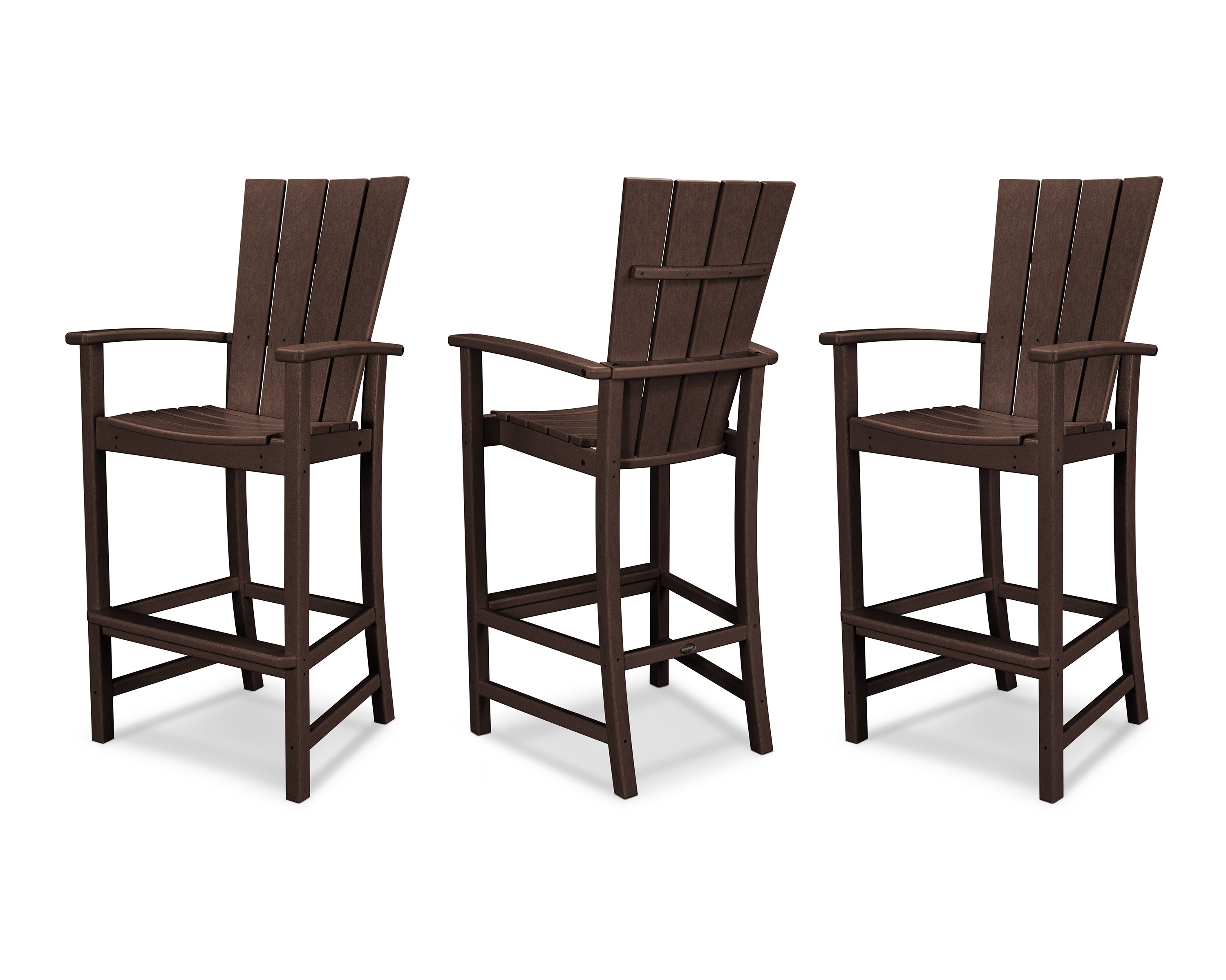 POLYWOOD® Quattro 3-Piece Bar Set in Mahogany