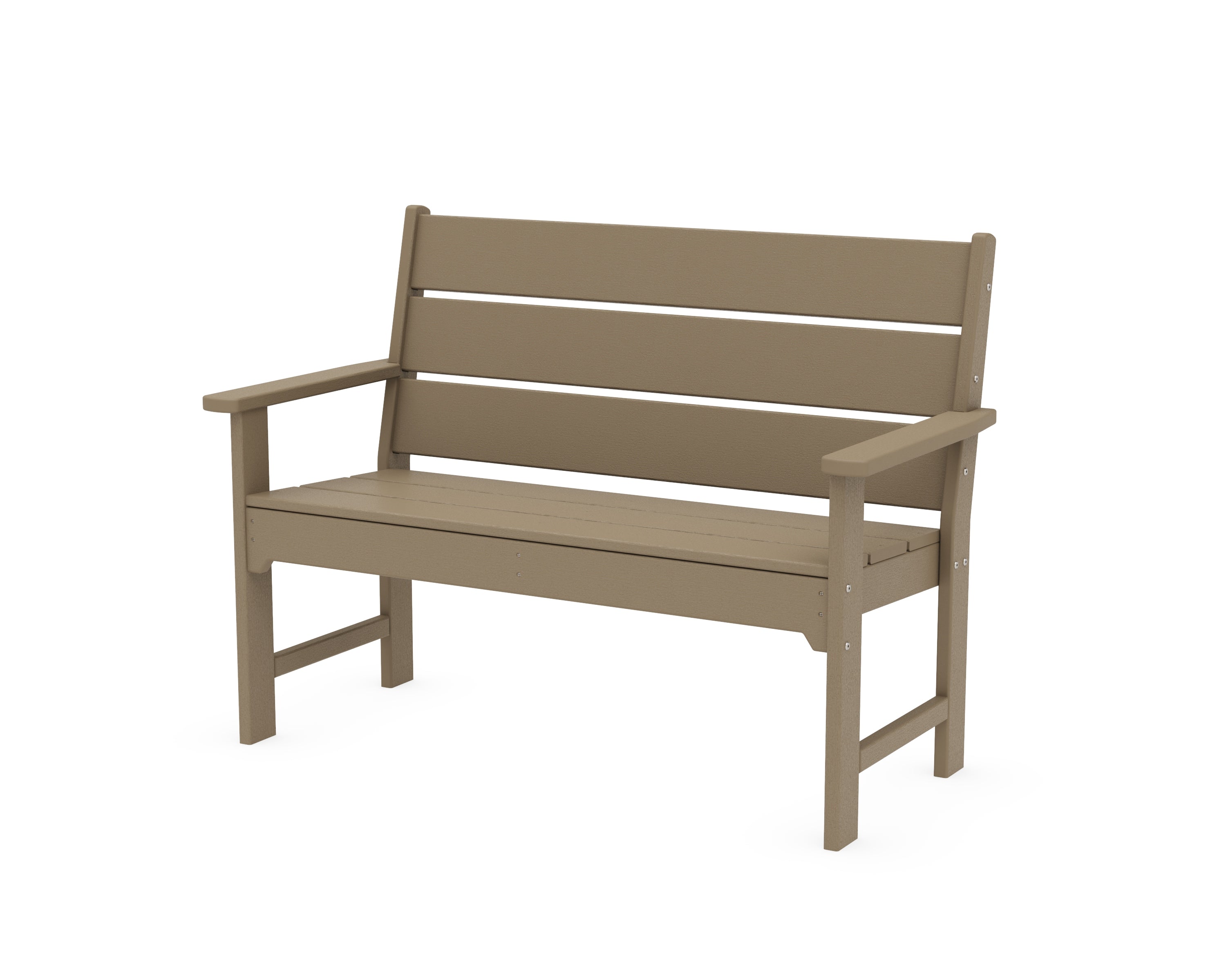 POLYWOOD Lakeside 48" Bench in Vintage Sahara