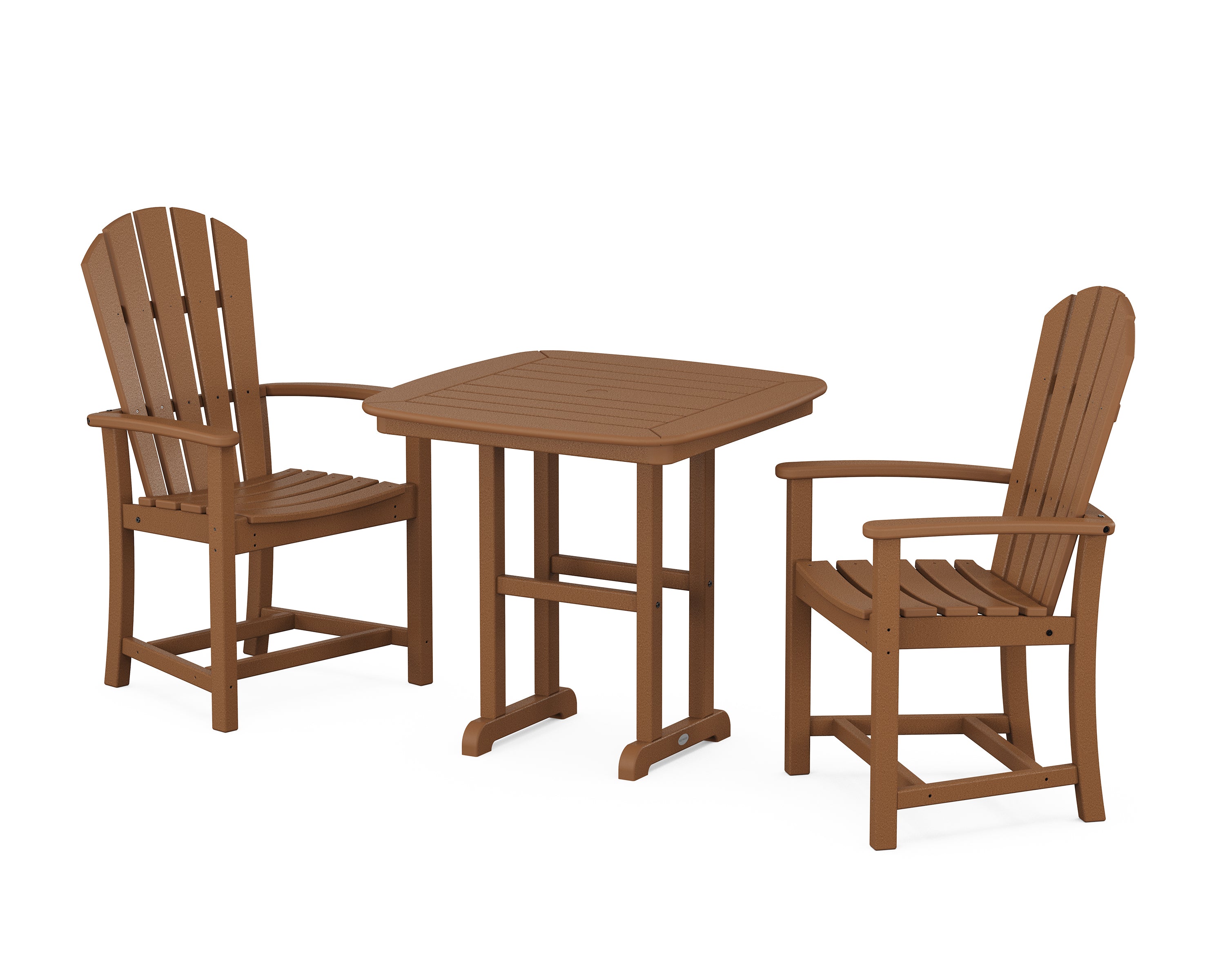 POLYWOOD® Palm Coast 3-Piece Dining Set in Teak