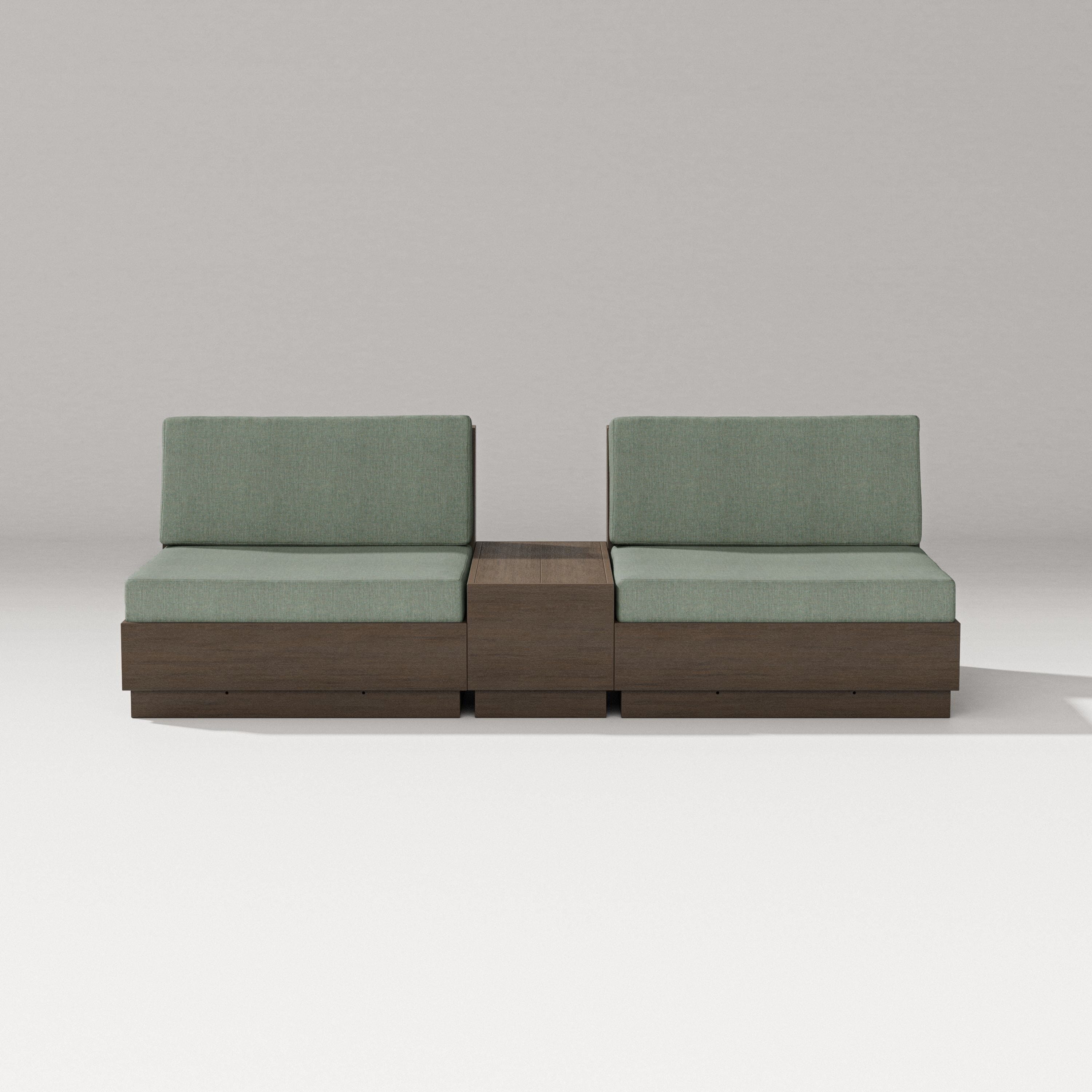 PW Designer Series Elevate Lounge Chair Set in Kona / Cast Sage