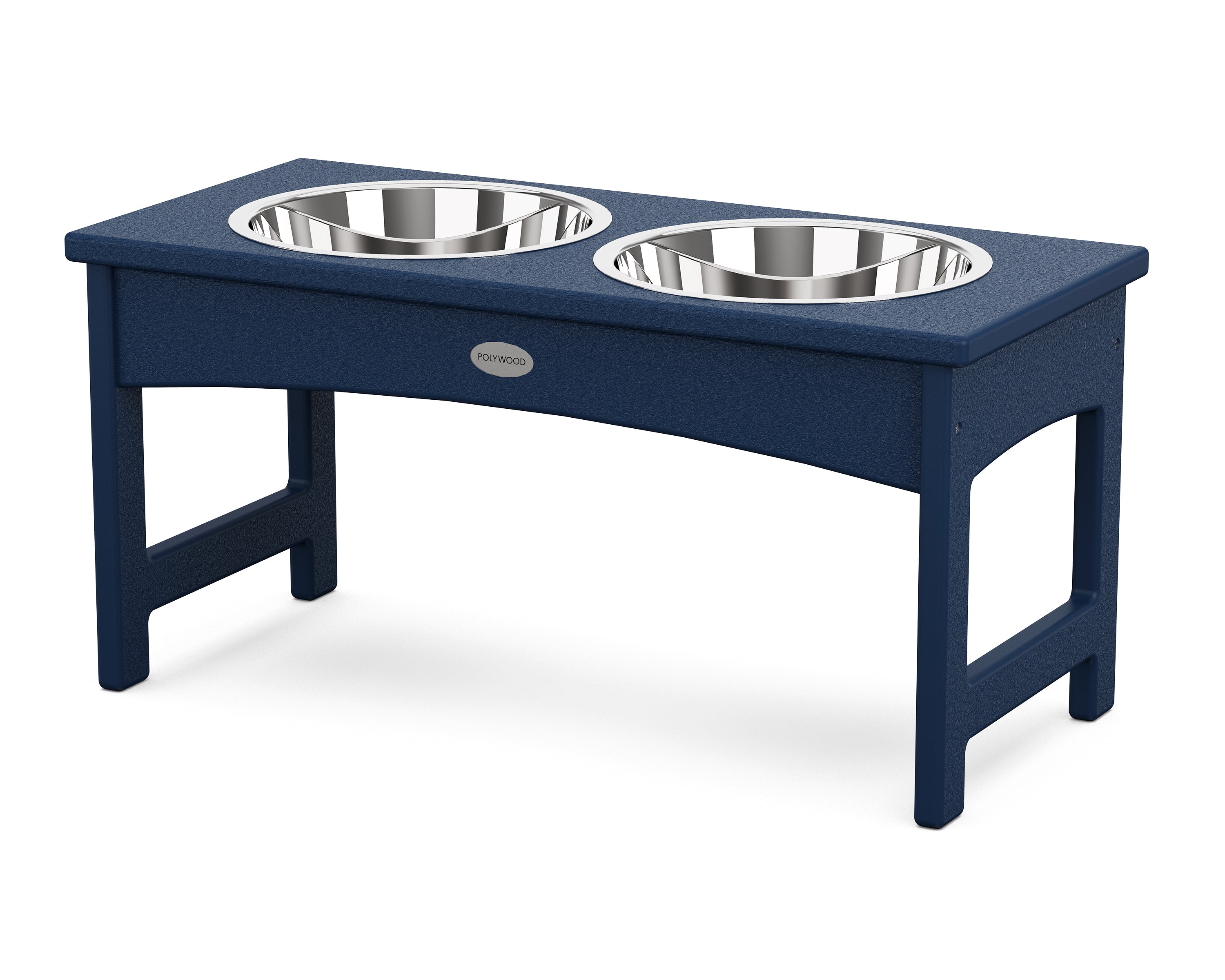 POLYWOOD Pet Feeder in Navy